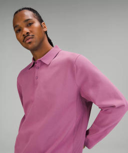 Lightweight Knit Long-Sleeve Polo Shirt | Men's Hoodies & Sweatshirts | lululemon