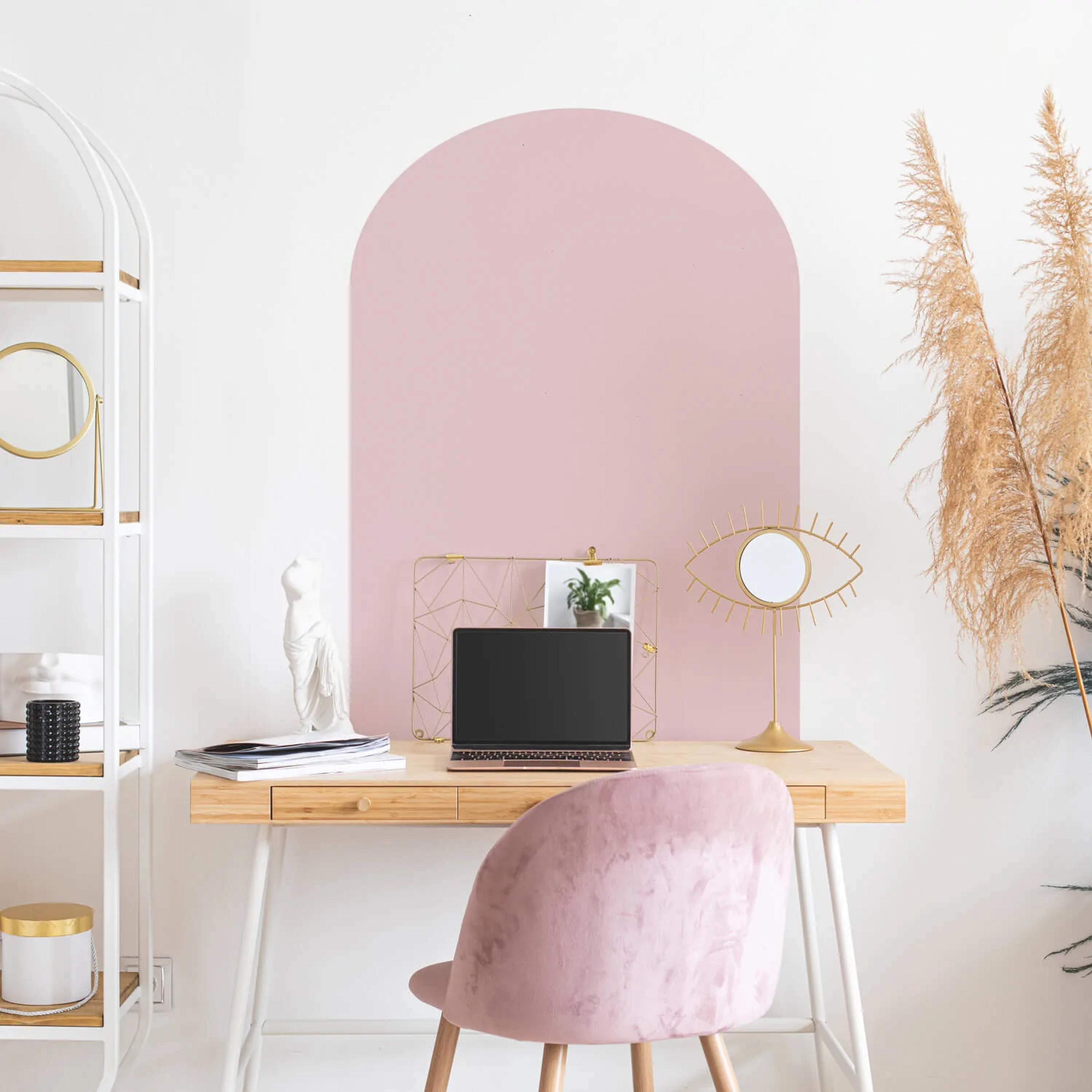 Arch Wall Decal | Dorm Essentials - Pink - Dormify