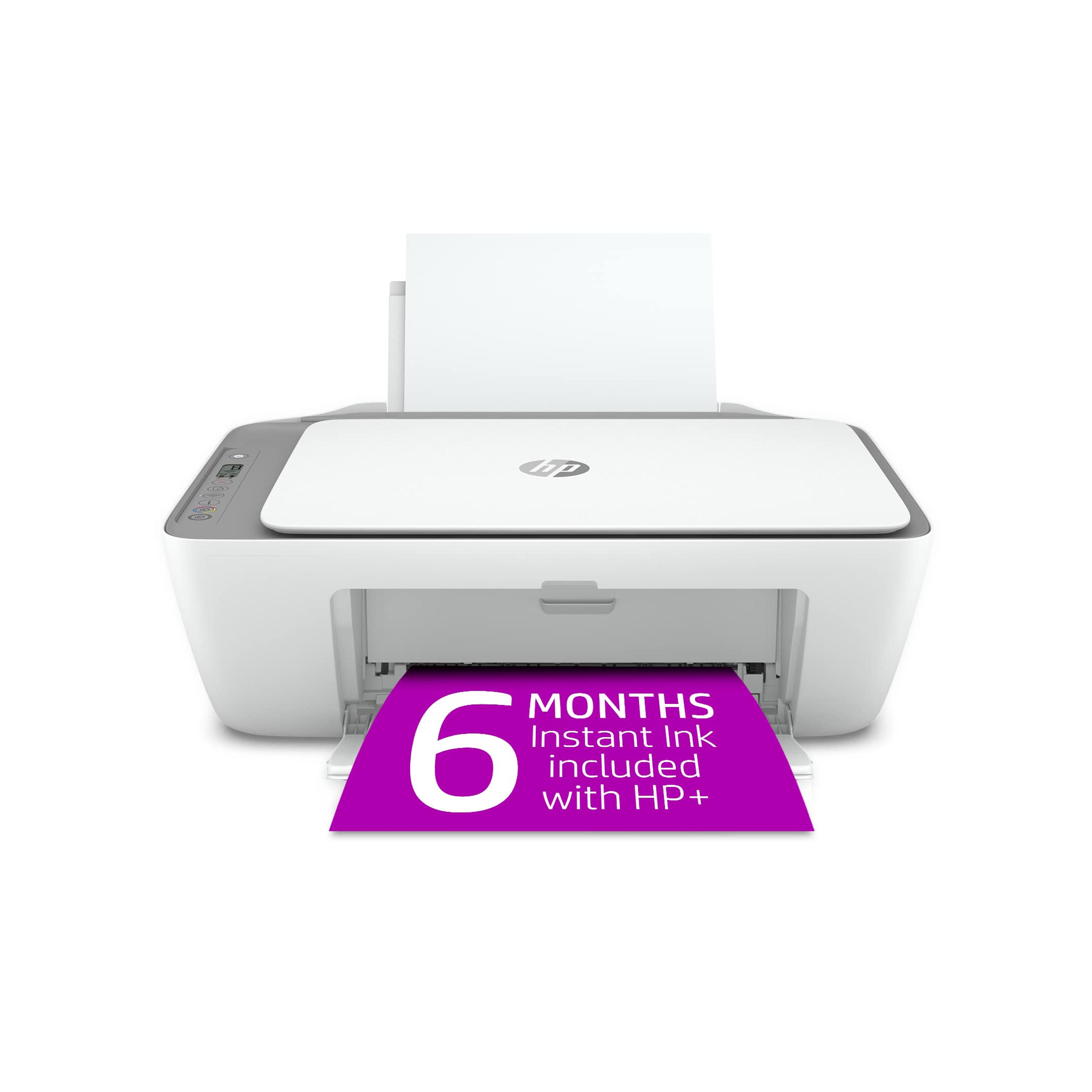 Amazon.com: HP DeskJet 2755e Wireless Color All-in-One Printer with bonus 6 months Instant Ink with HP+ (26K67A), white : Office Products