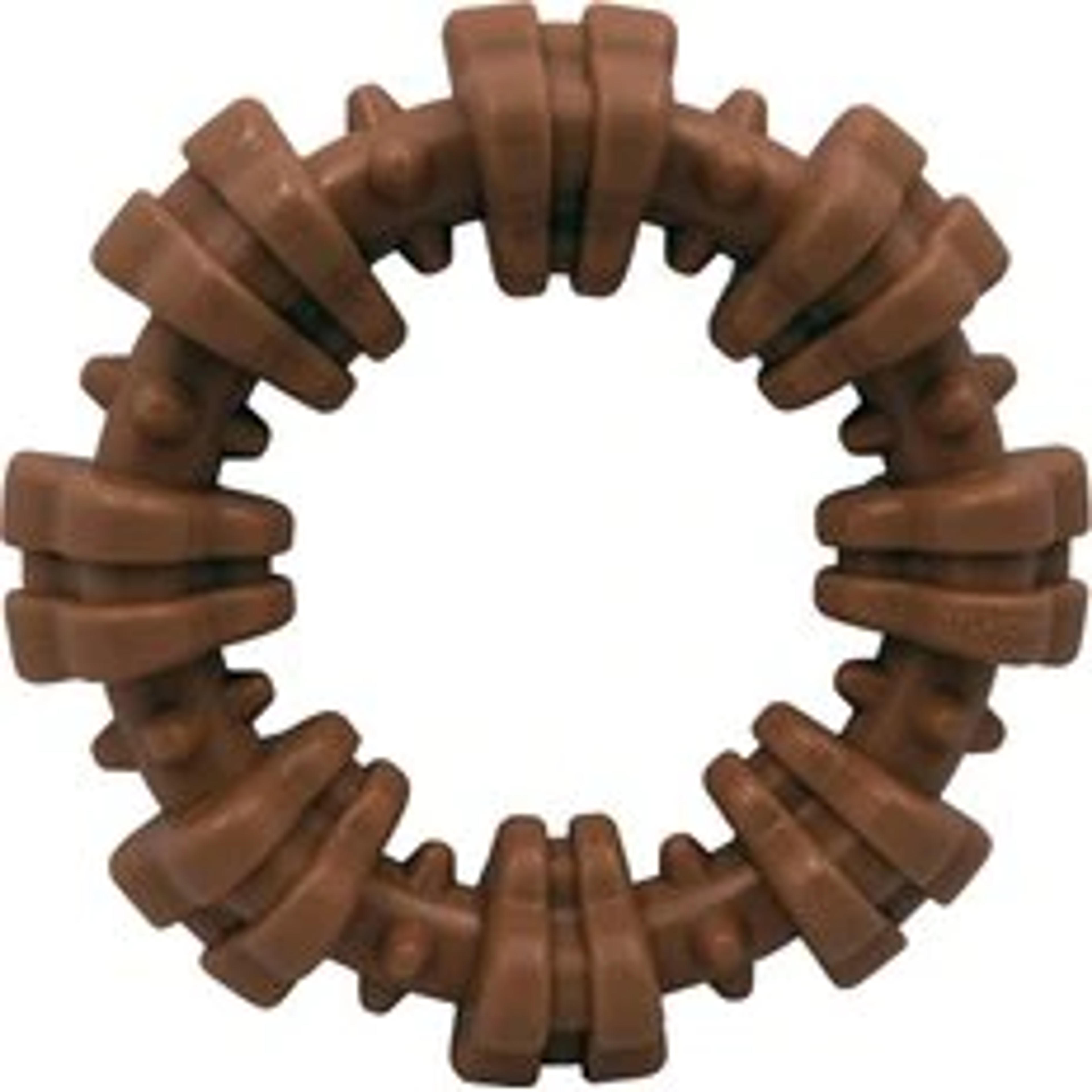 NYLABONE Power Chew Textured Dog Chew Ring Toy Ring Flavor Medley, X-Large - Chewy.com