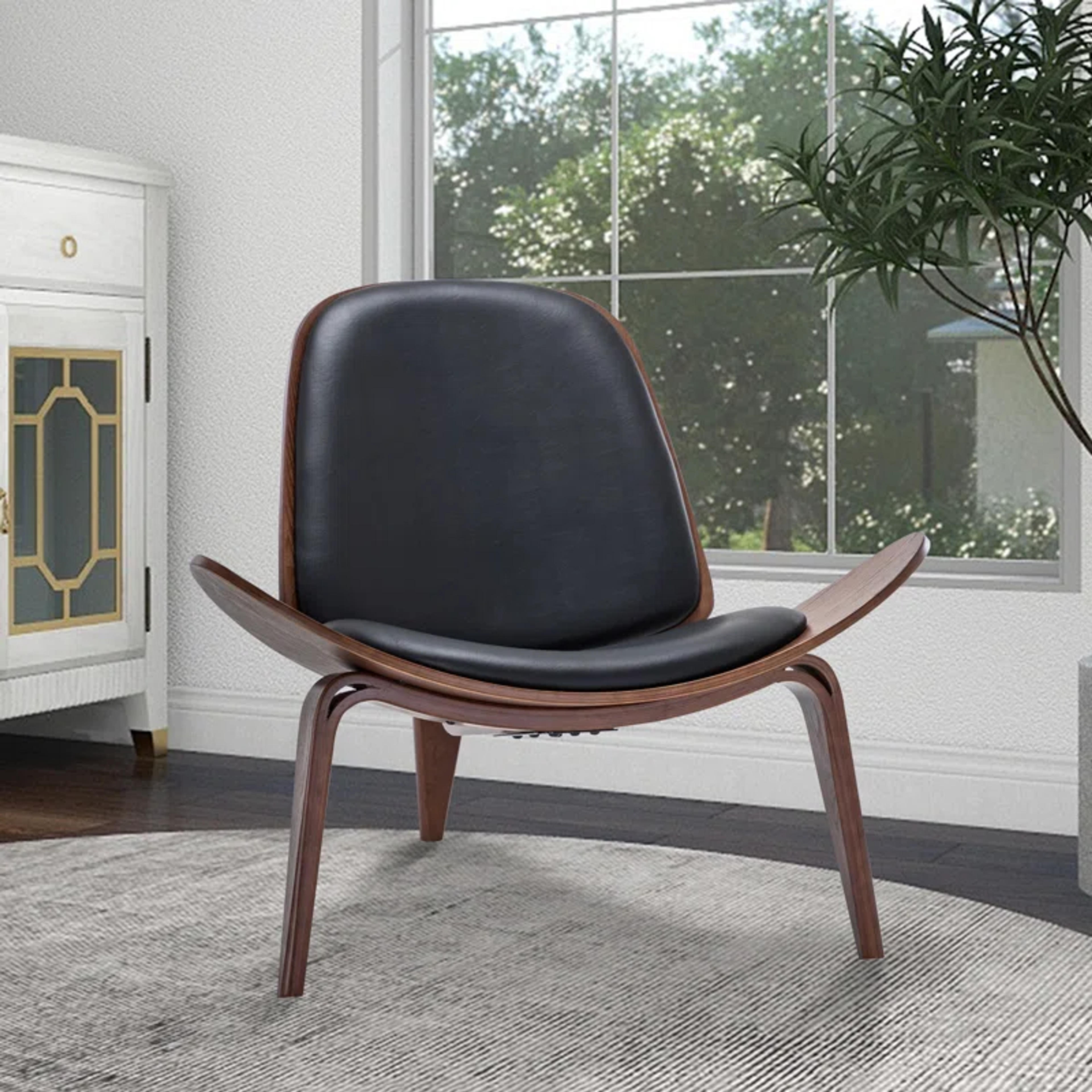 George Oliver Lasell Faux Leather Side Chair | Wayfair