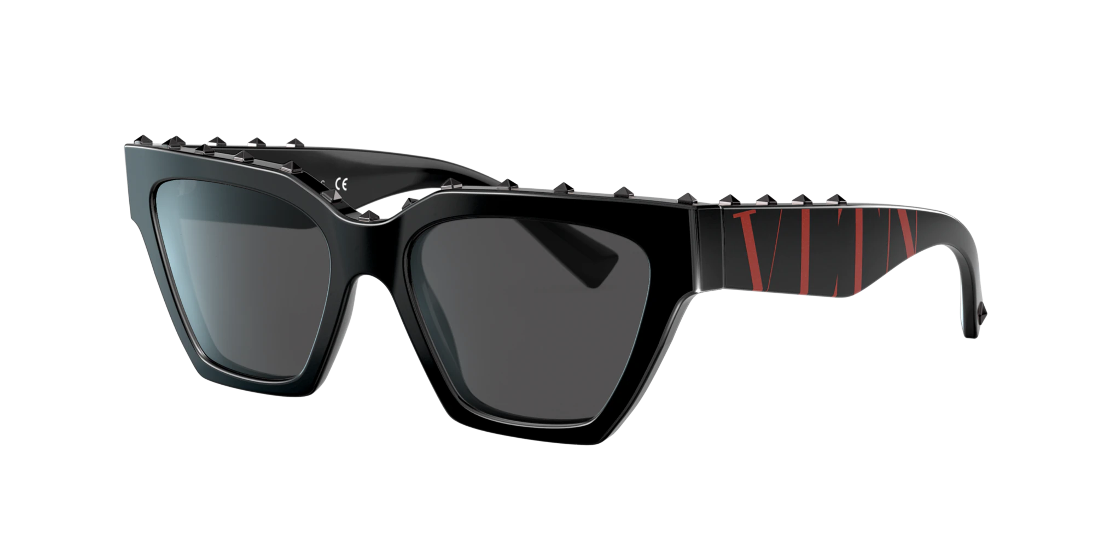 Valentino VA4046 53 Dark Grey & Black Sunglasses | Sunglass Hut USA