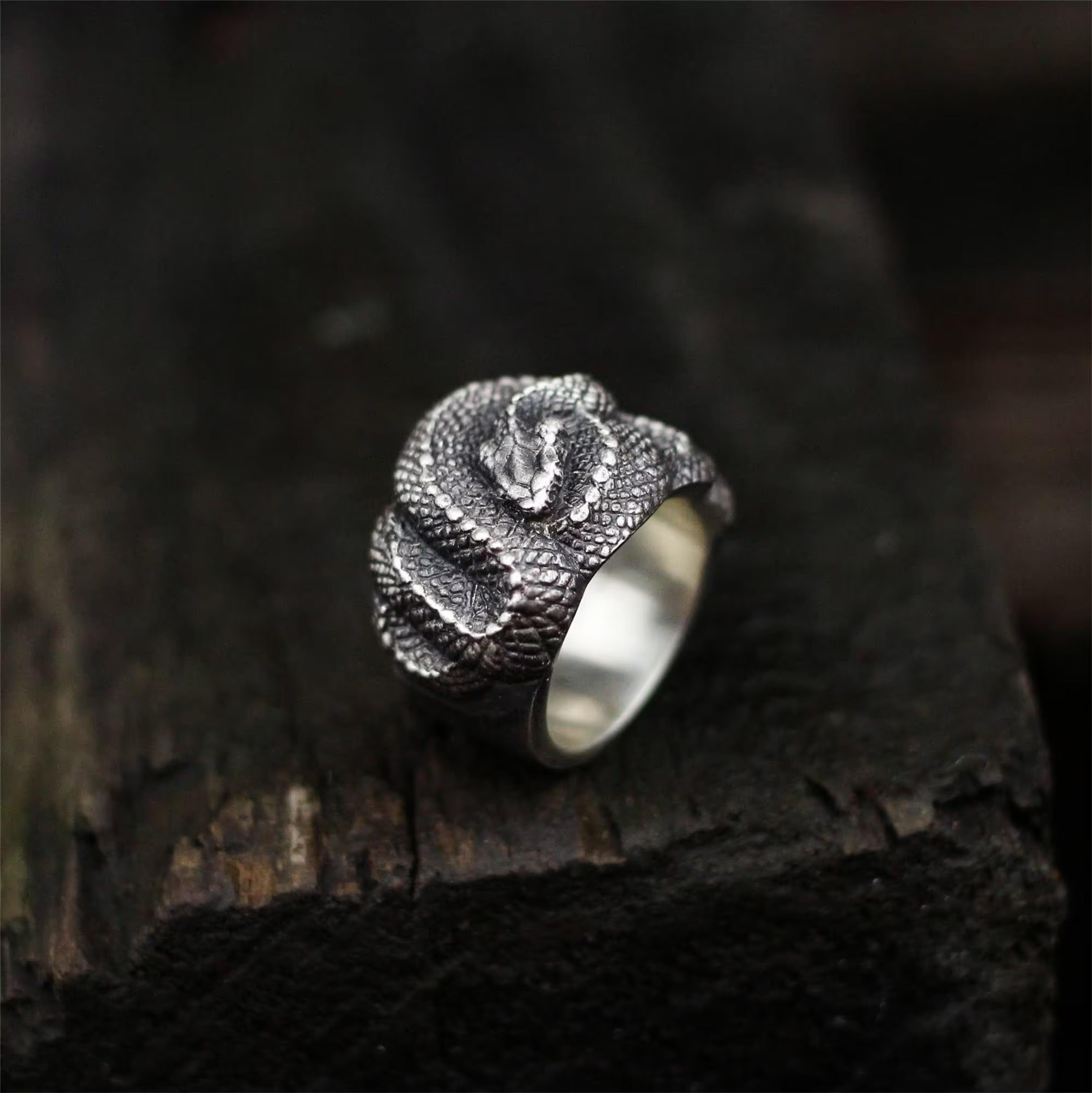 Coiled Snake 925 Silver Ring-exquisite Handmade Snake Silver Ring-medusa Snake Silver Ring - Etsy