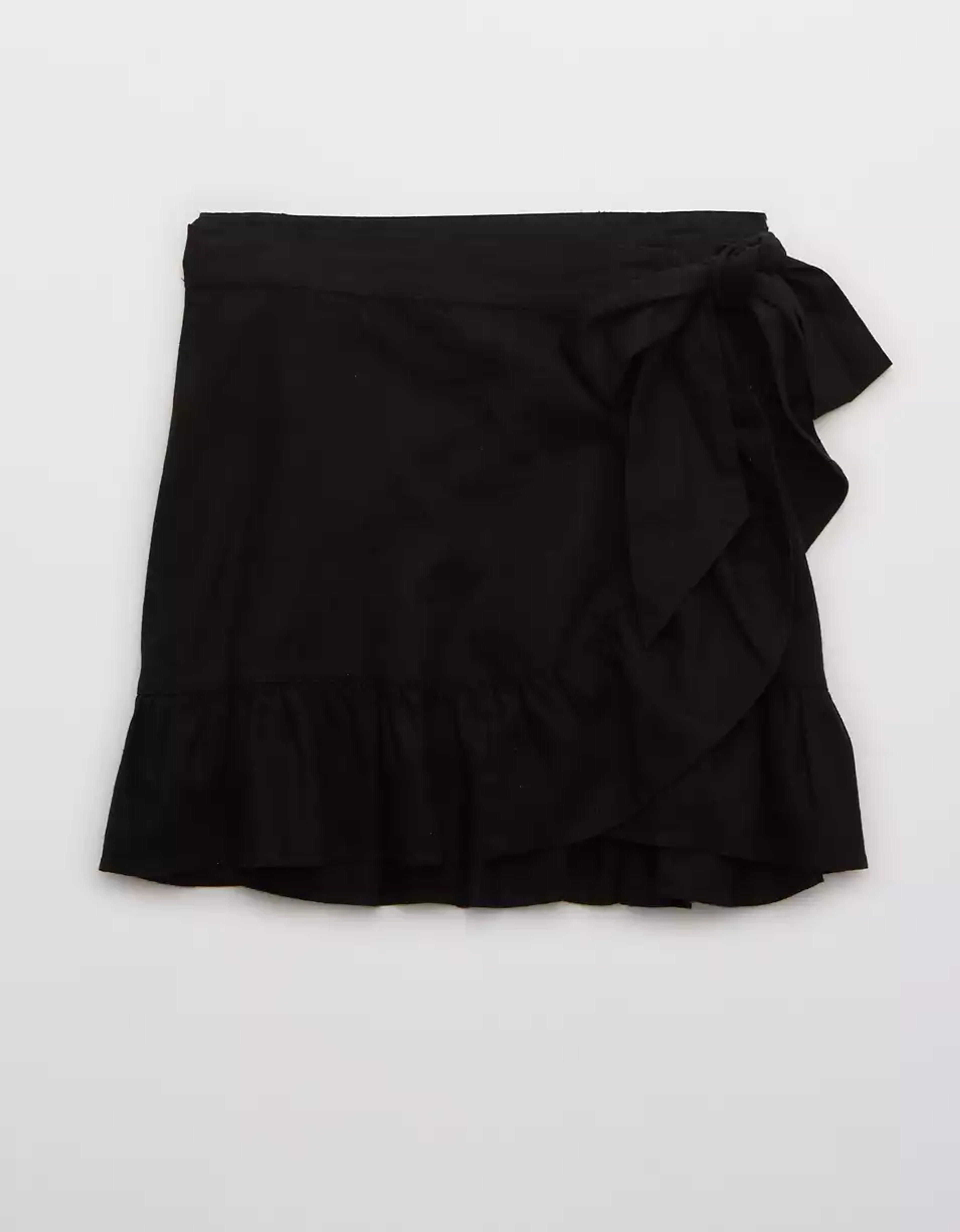 (Clr: MX) Aerie Wrap Mini Skirt