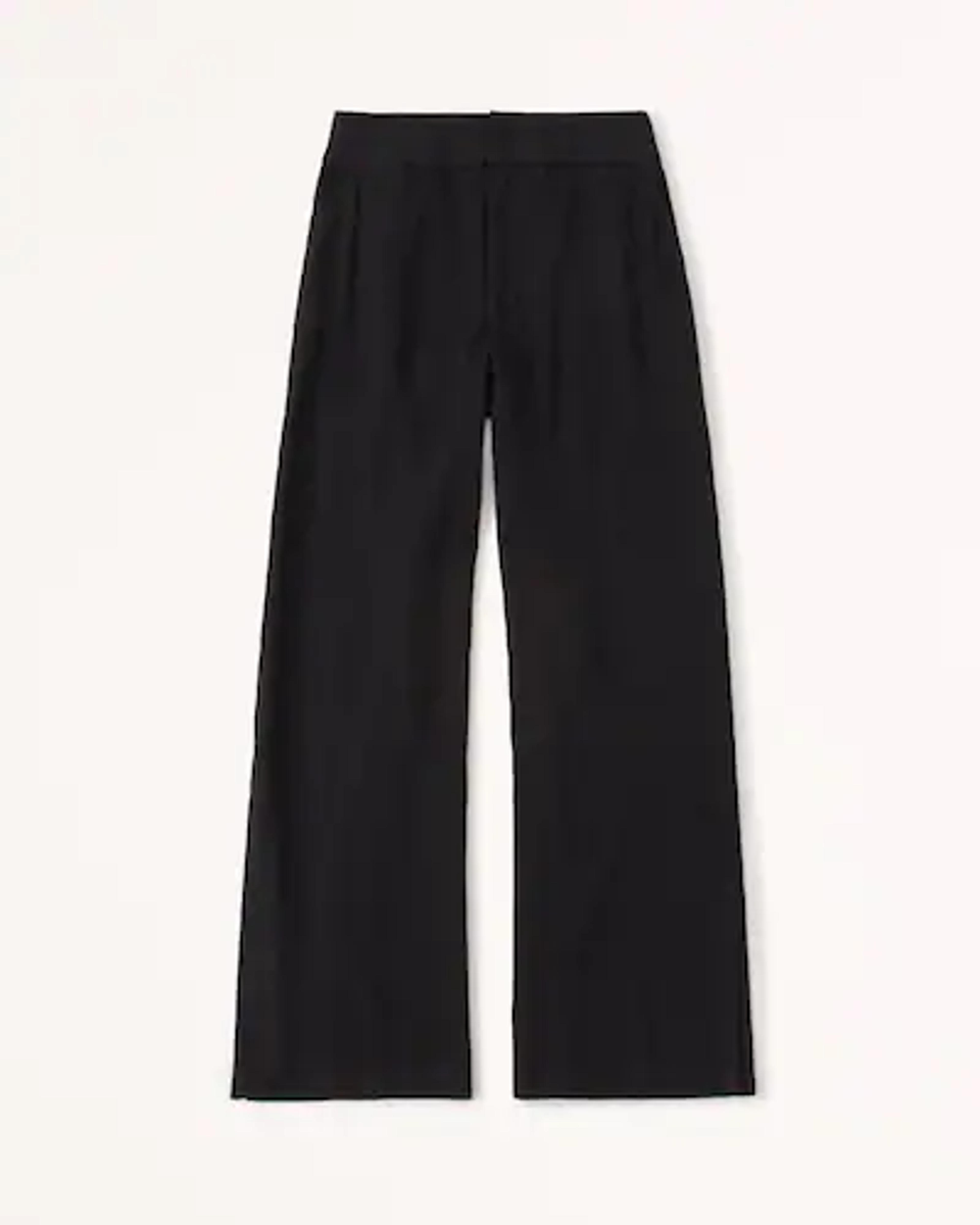 Women's Split-Hem Linen Ultra-Wide Leg Pants | Women's Bottoms | Abercrombie.com