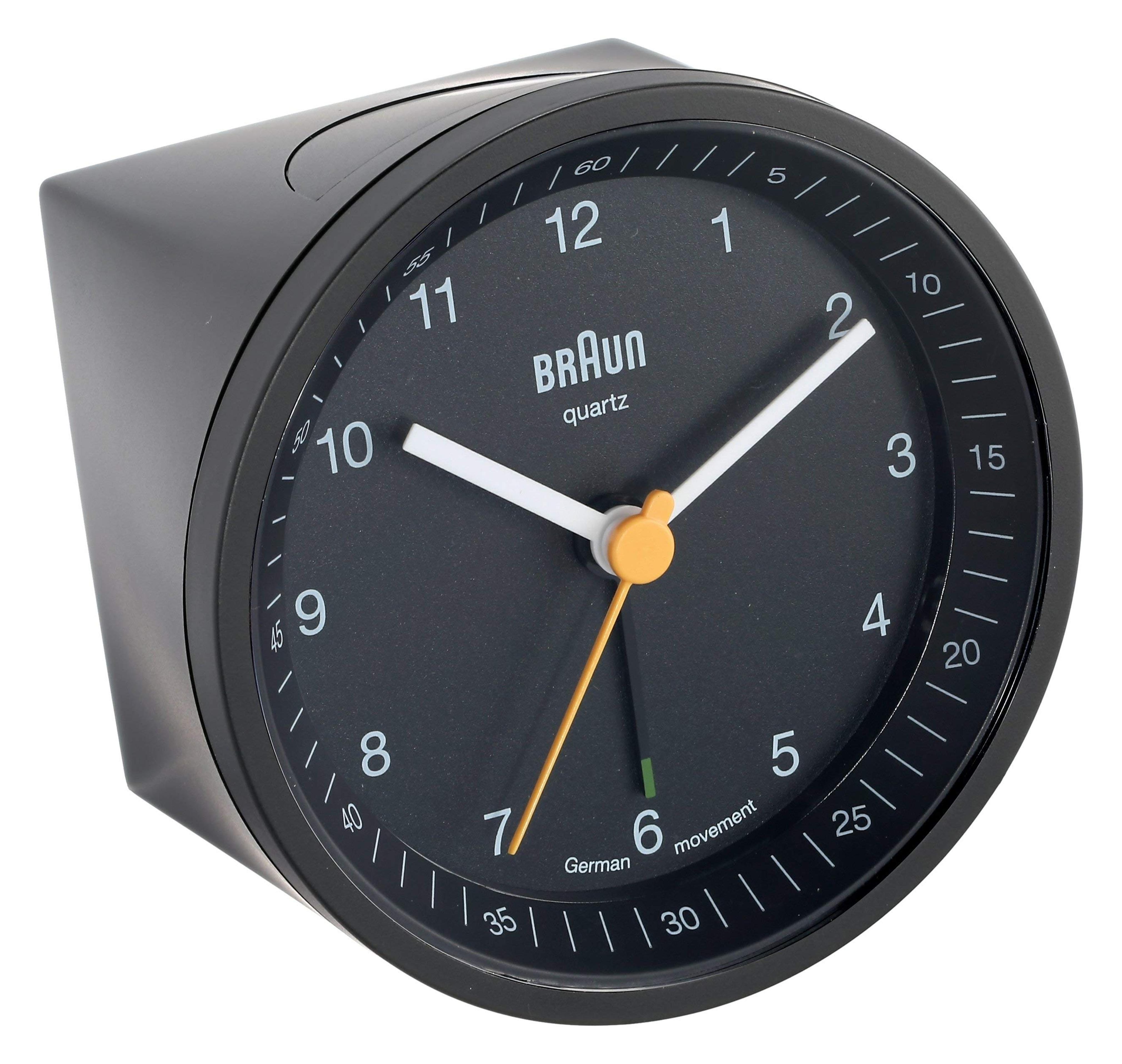 Braun Classic Light Analog Quartz Alarm Clock, Black