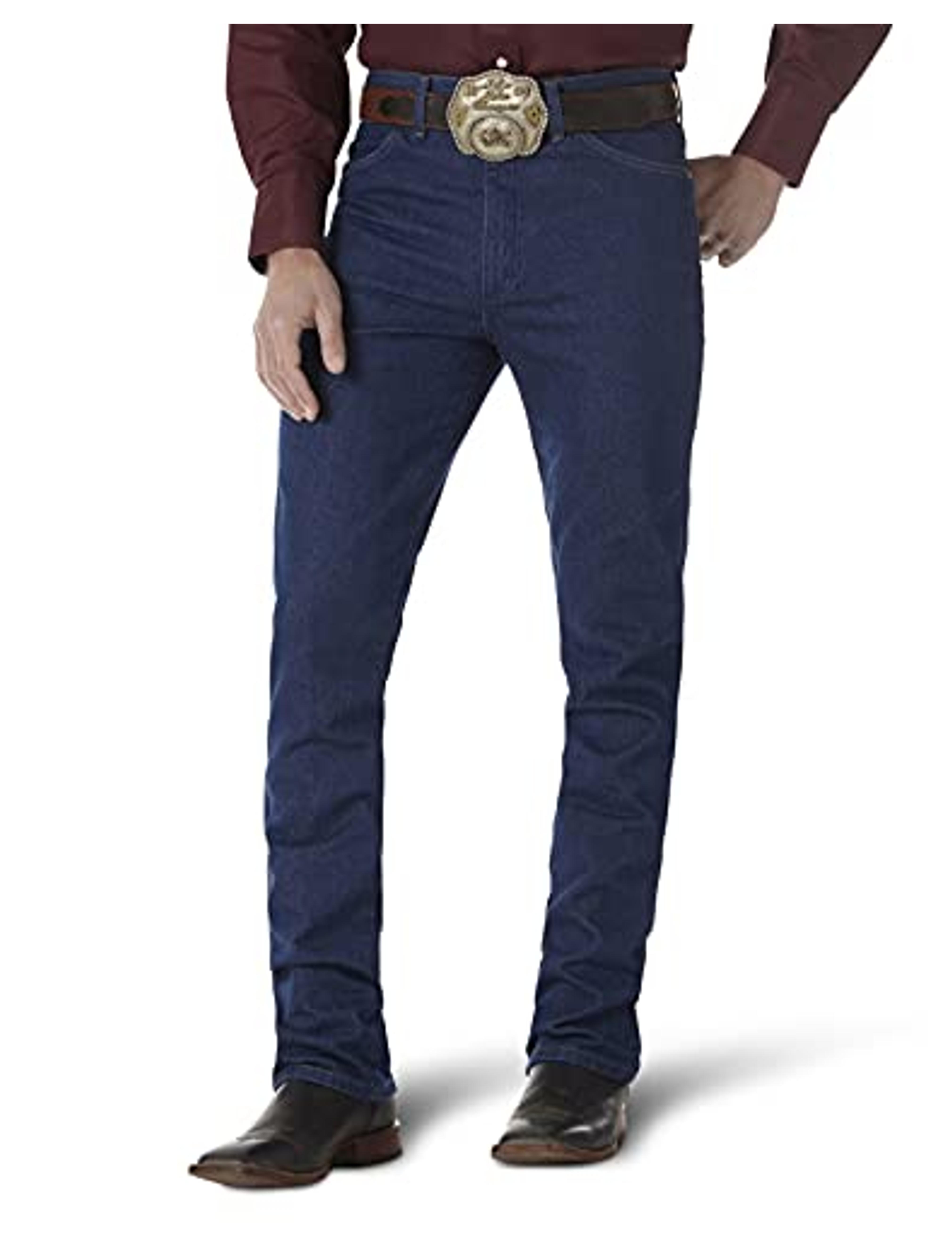 Wrangler mens 0936 Cowboy Cut Slim Fit jeans, Prewashed Indigo, 36W x 32L US at Amazon Men’s Clothing store