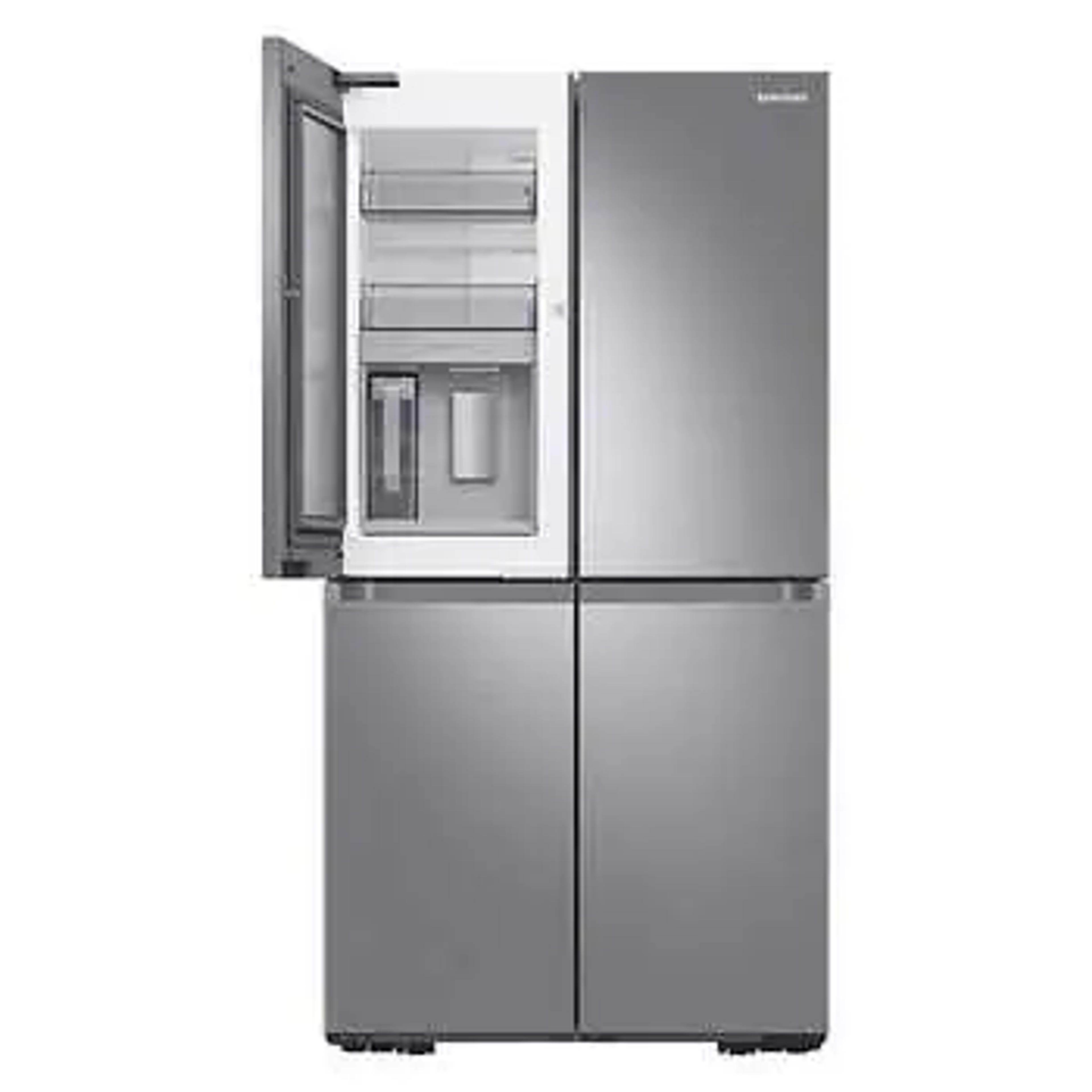 Samsung 23 cu. ft. Counter Depth 4-Door French Door Refrigerator with Beverage Center in Stainless Steel | Costco