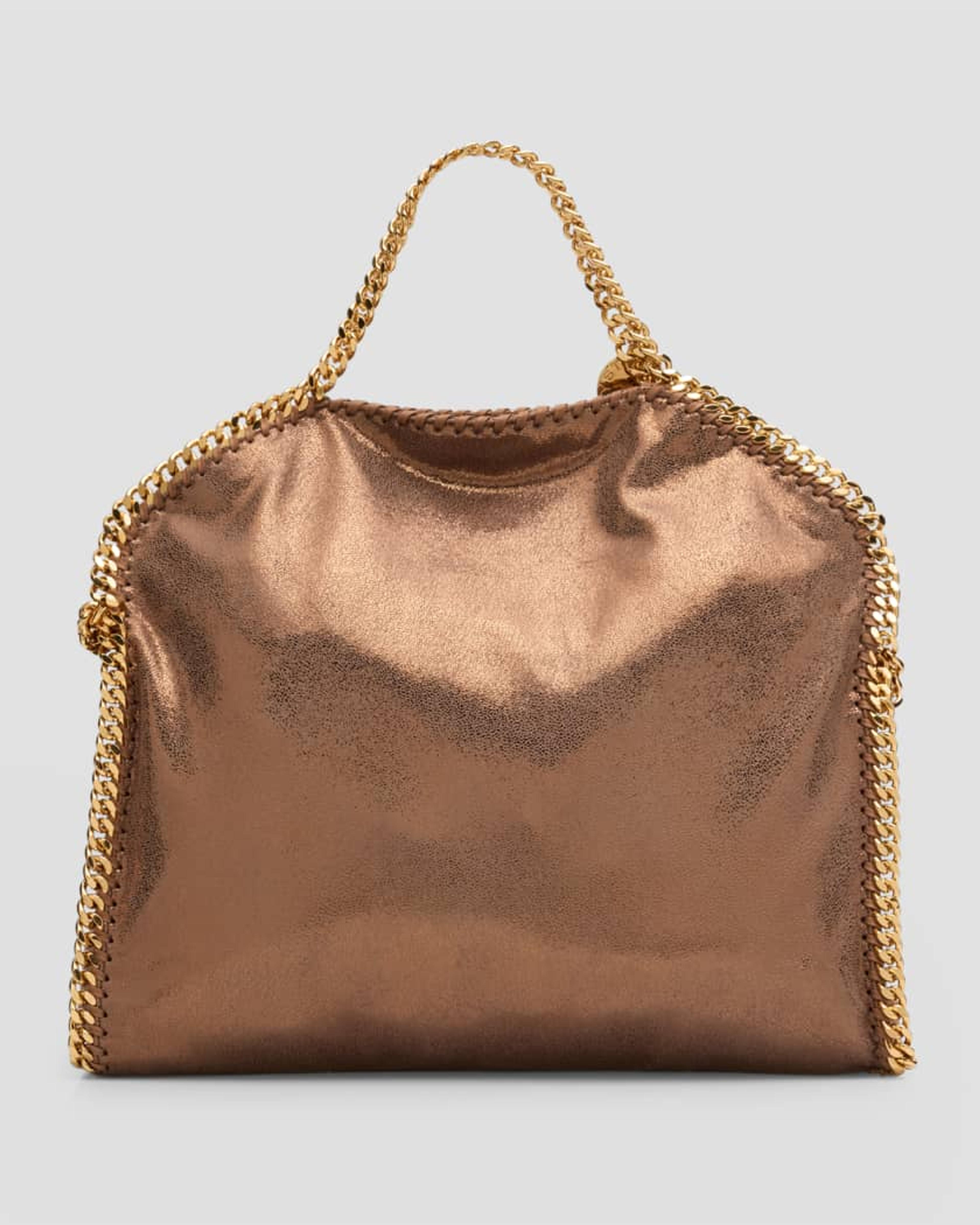 Stella McCartney Falabella Shimmer Fold-Over Tote Bag | Neiman Marcus