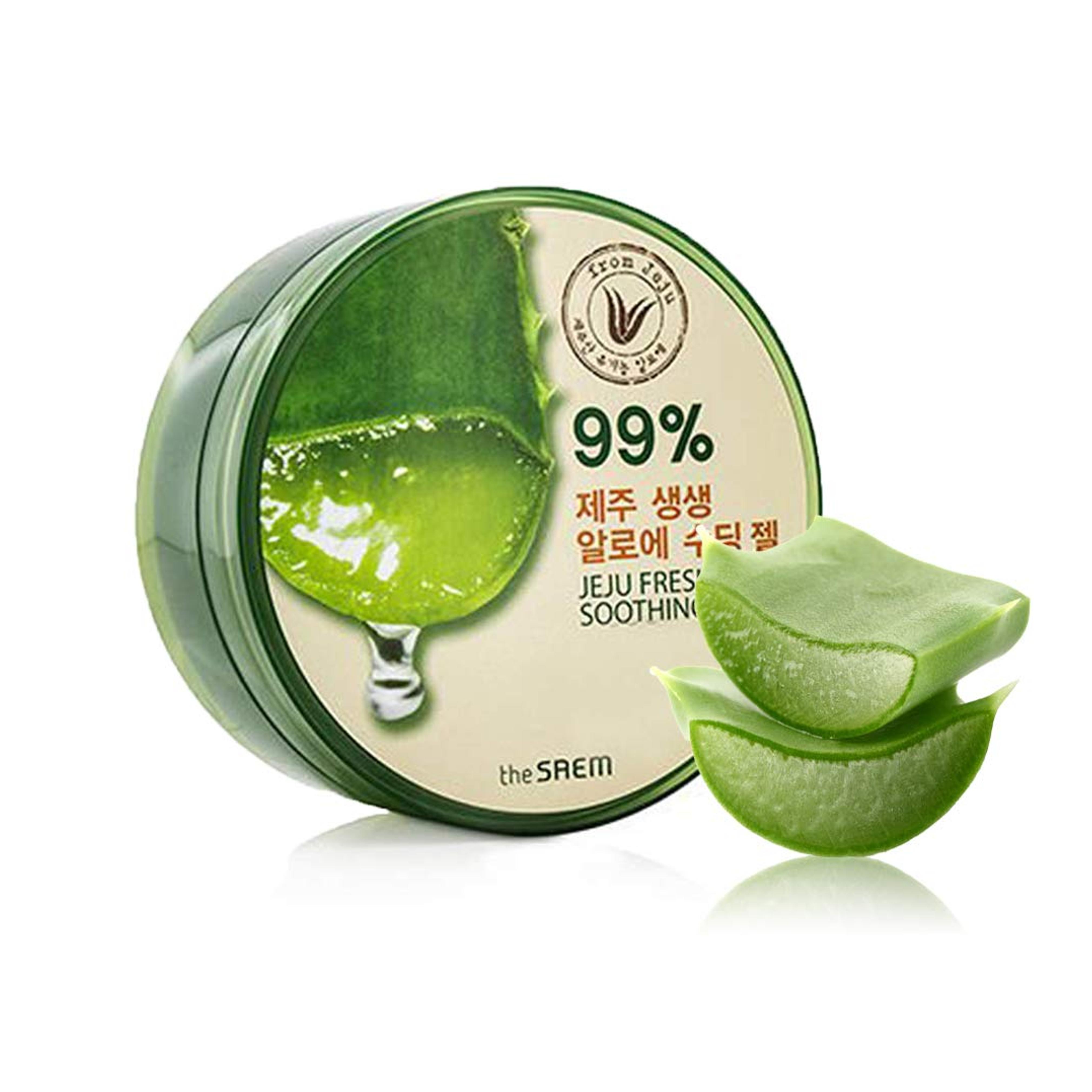 Amazon.com: [the SAEM] Jeju Fresh Aloe Soothing Gel 10.1 fl. oz. (300ml) - 99% Aloe Vera, Hydrates & Dry, Itchy & irritated Skin : Industrial & Scientific