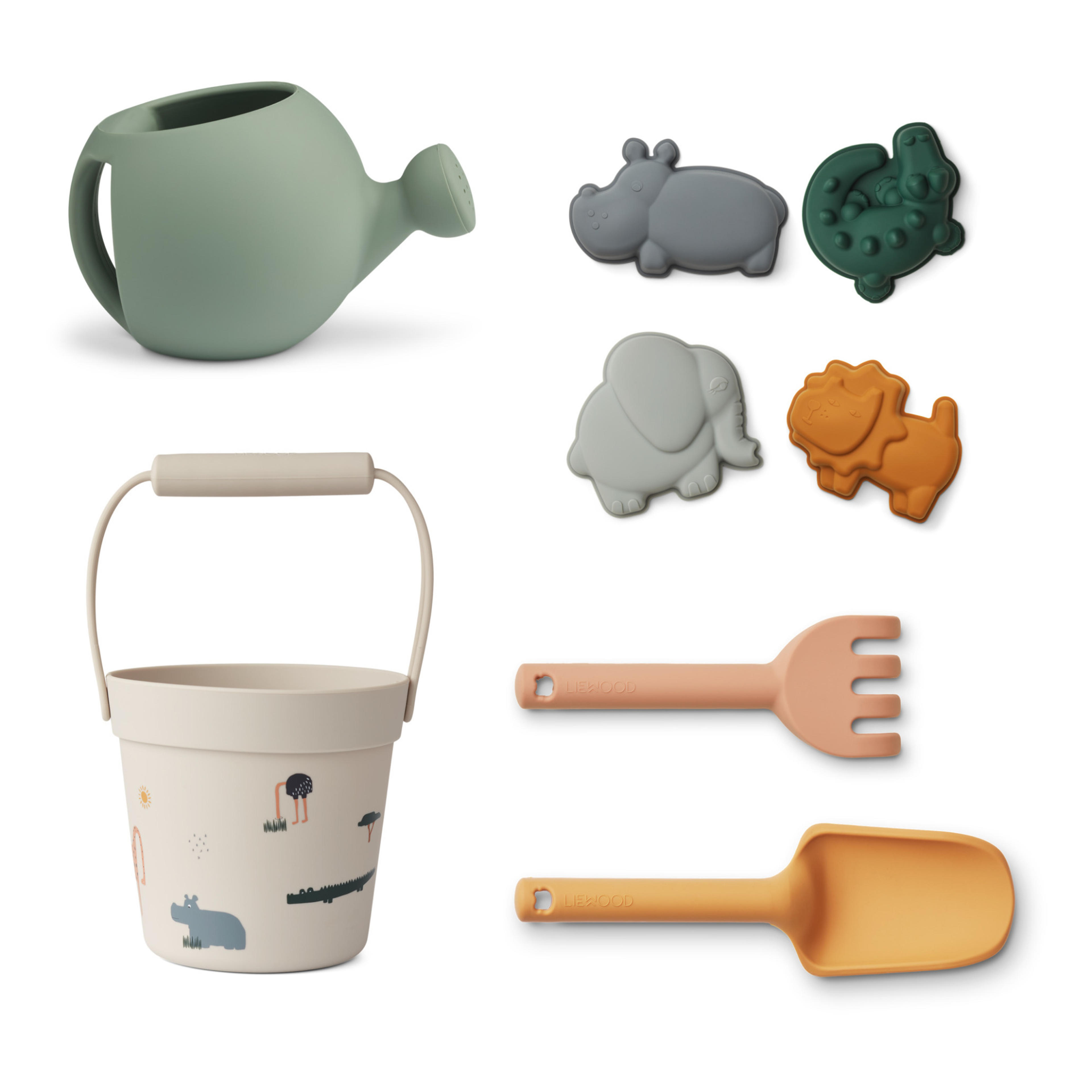 Florence Silicone Beach Bucket and Accessories Sand