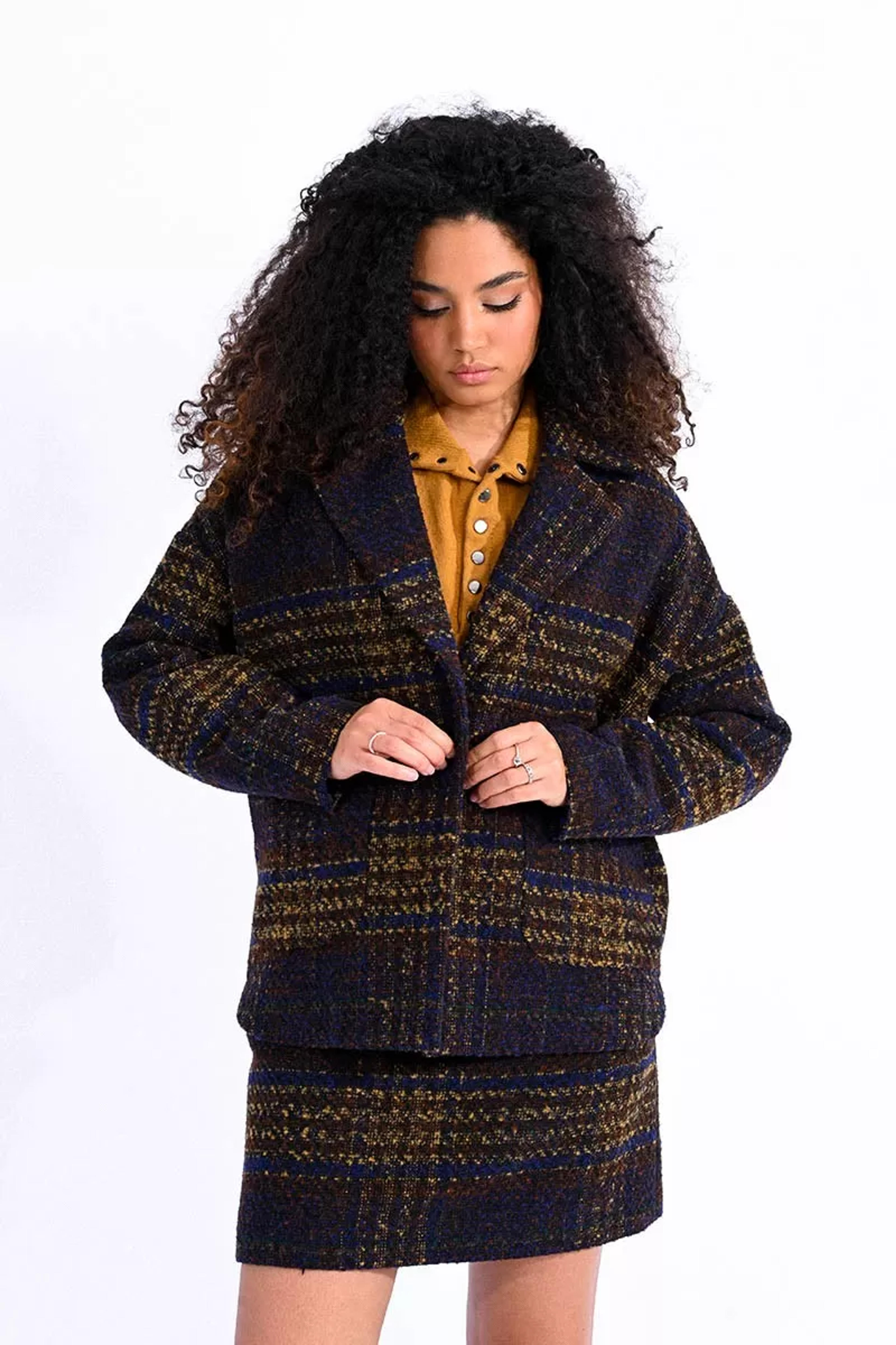 Coat with checks - Molly Bracken E-Shop