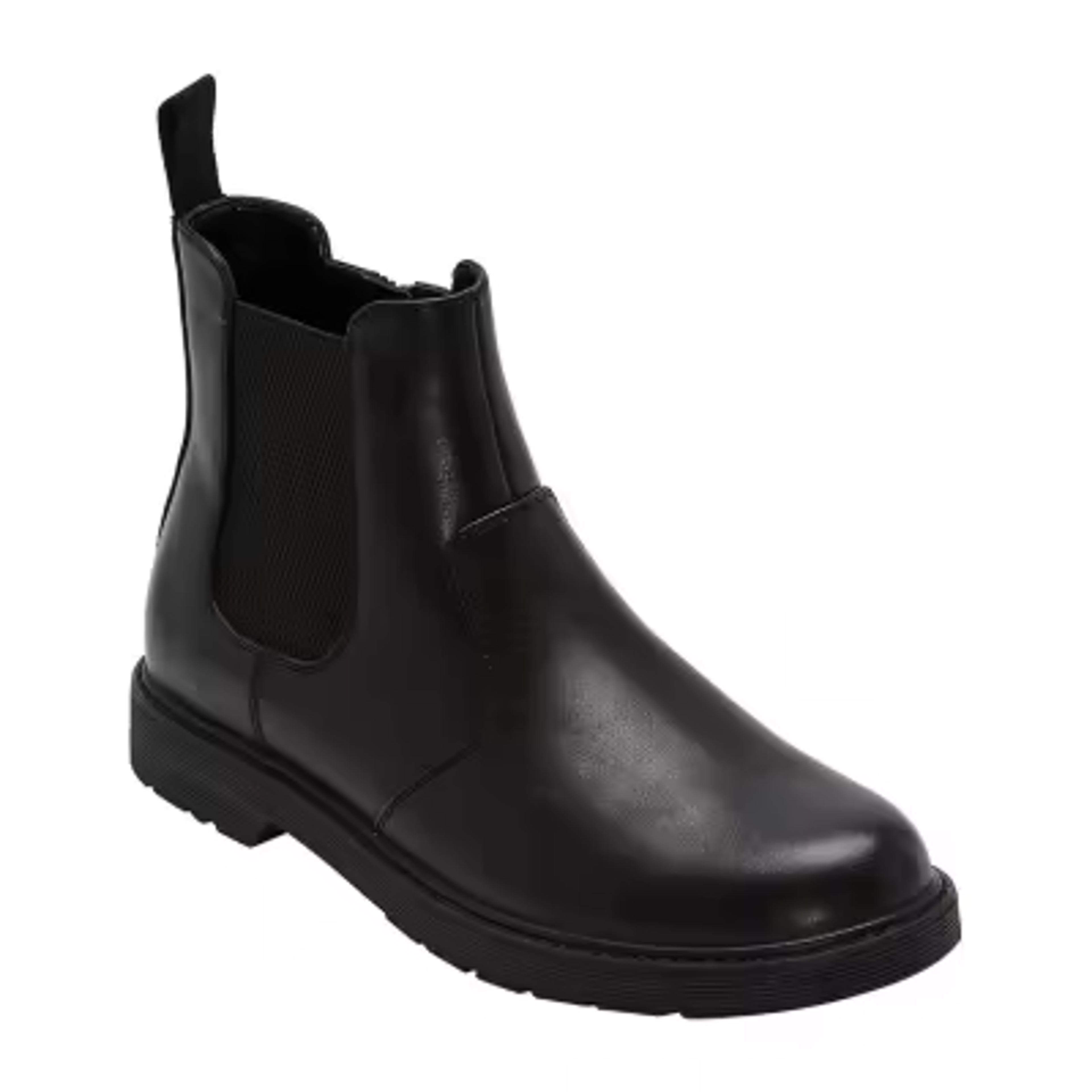 Arizona Mens Root Flat Heel Chelsea Boots, Color: Black - JCPenney