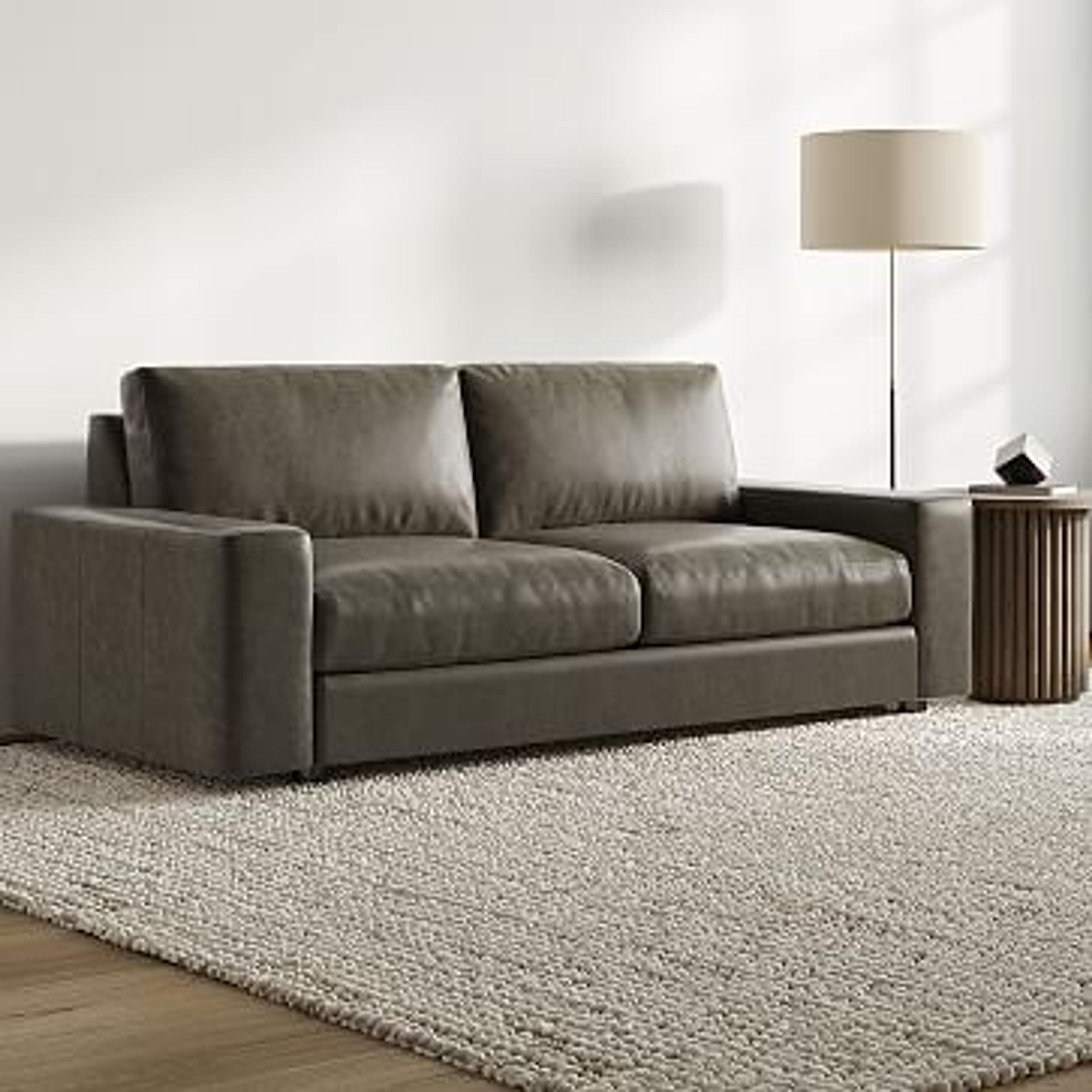 Urban Leather Sleeper Sofa (84") | West Elm