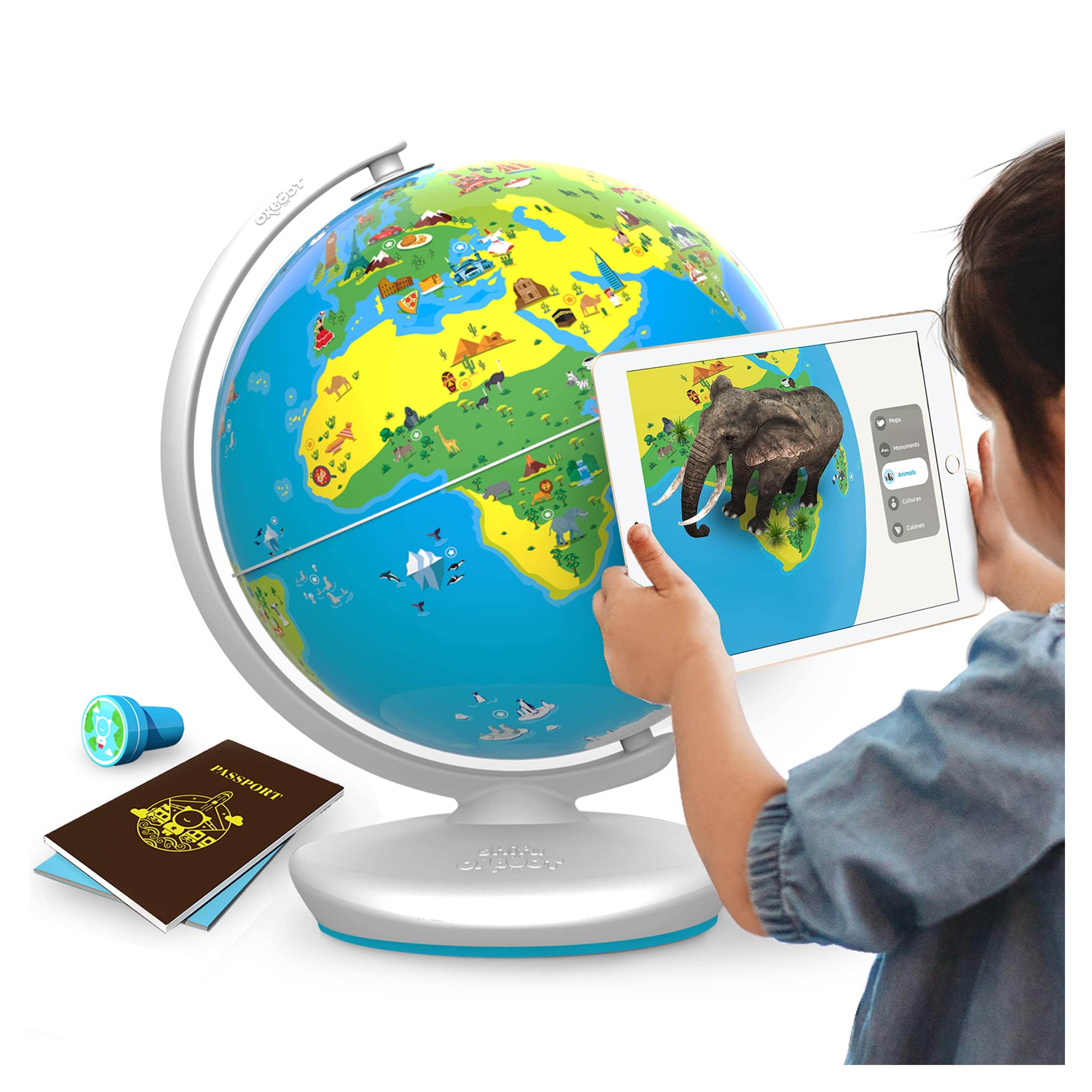 Amazon.com: PlayShifu Educational Globe for Kids - Orboot Earth (Globe + App) Interactive AR World Globe | 400 Wonders, 1000+ Facts | STEM Toy Gifts for Kids 4-10 Years | No Borders, No Names on Orboot Globe : Toys & Games