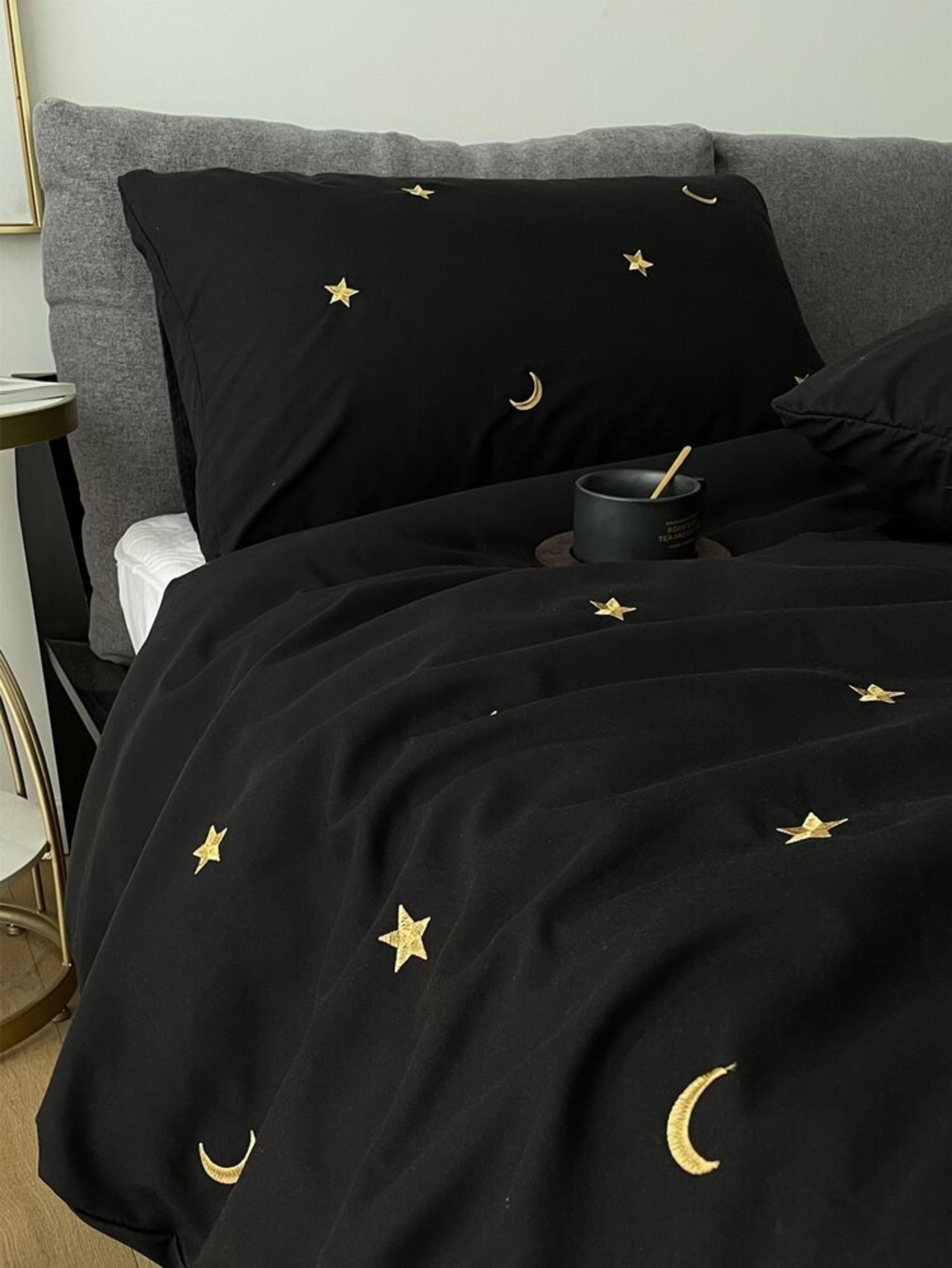 Star Embroidered Duvet Cover Set Without Filler | SHEIN USA