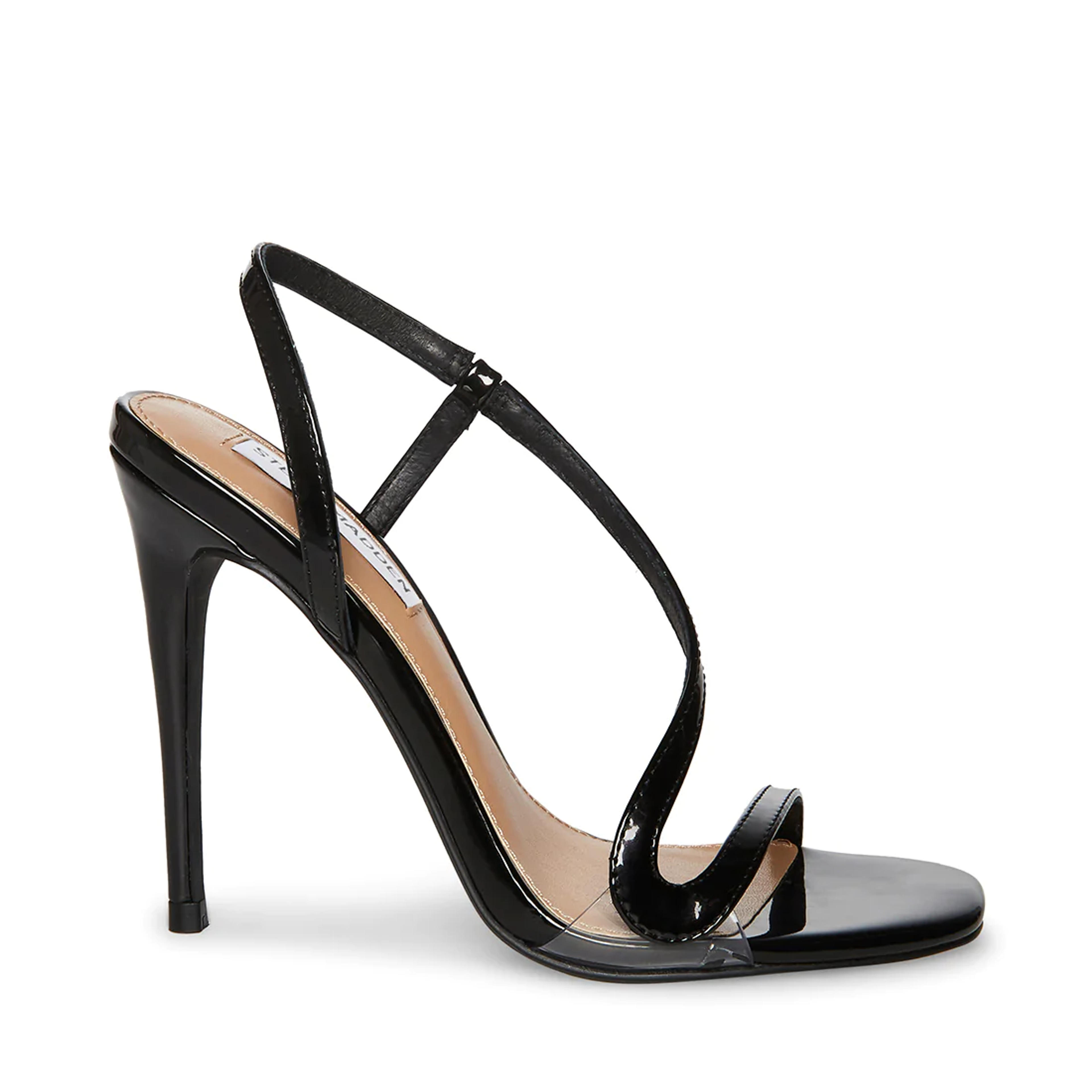 NADIA Black Sandals | Women's Black Designer Sandals – Steve Madden