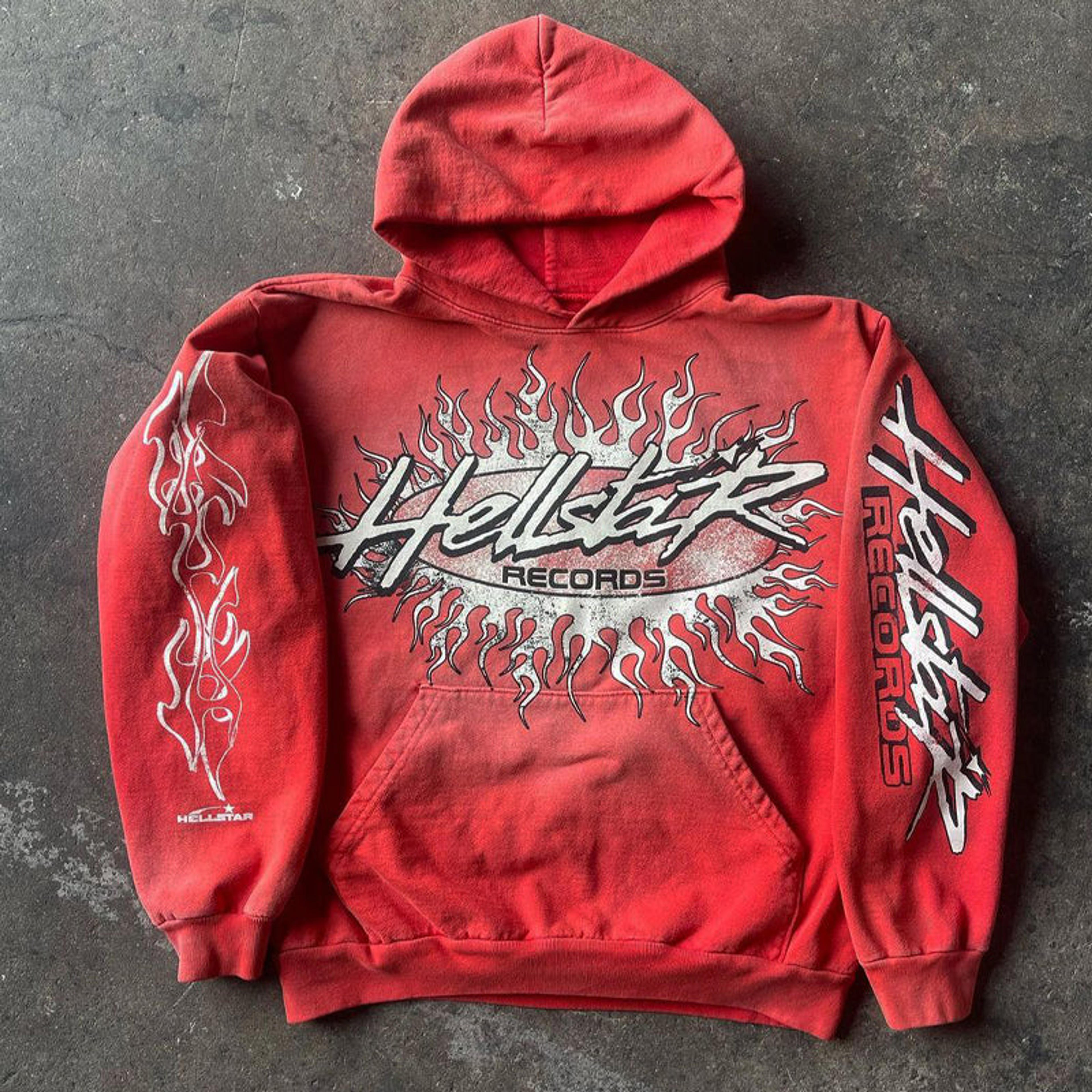 Street Hip Hop Hoodie - Red / M