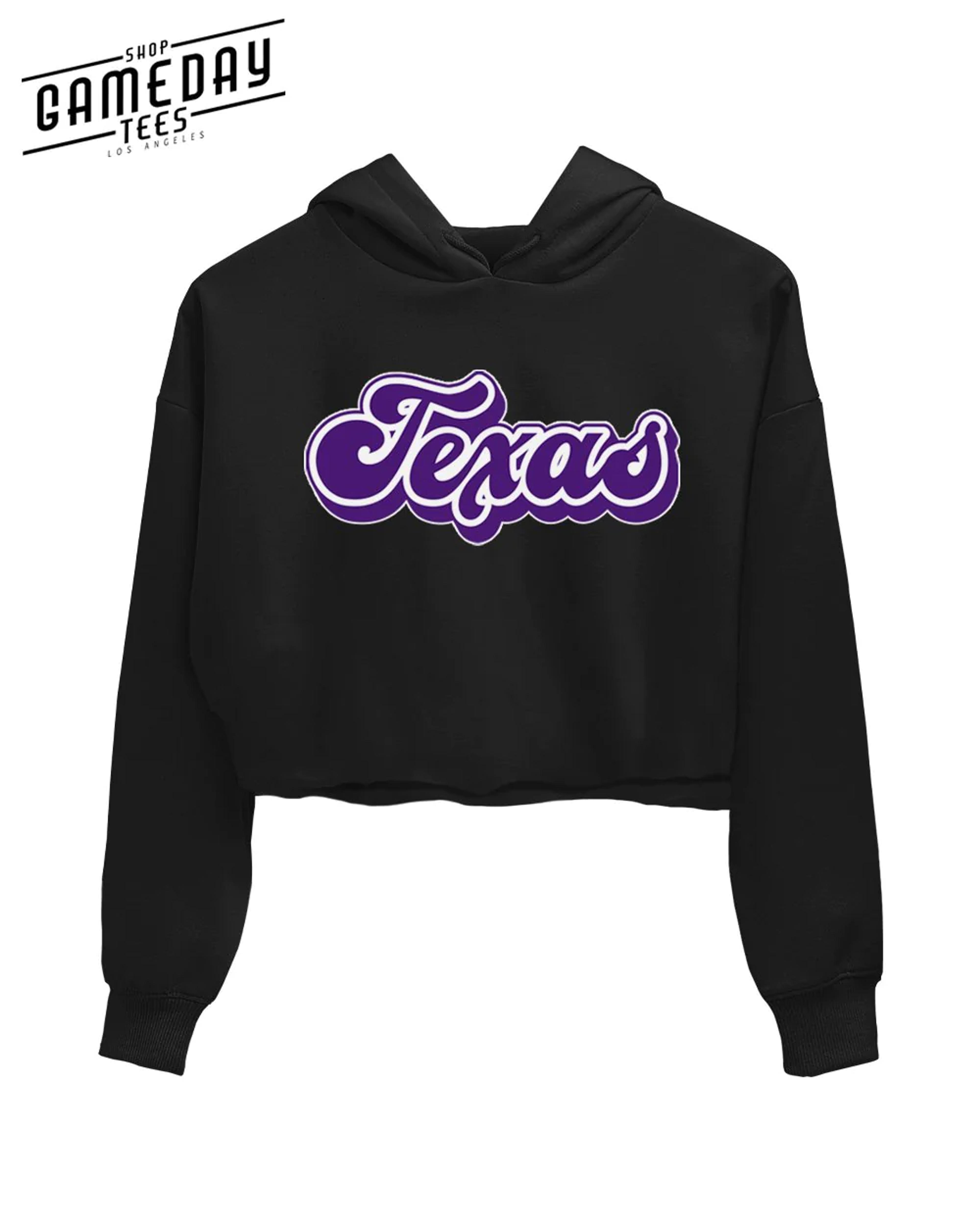 Texas Christian University Gameday Outfits - Texas Crop Hoodie