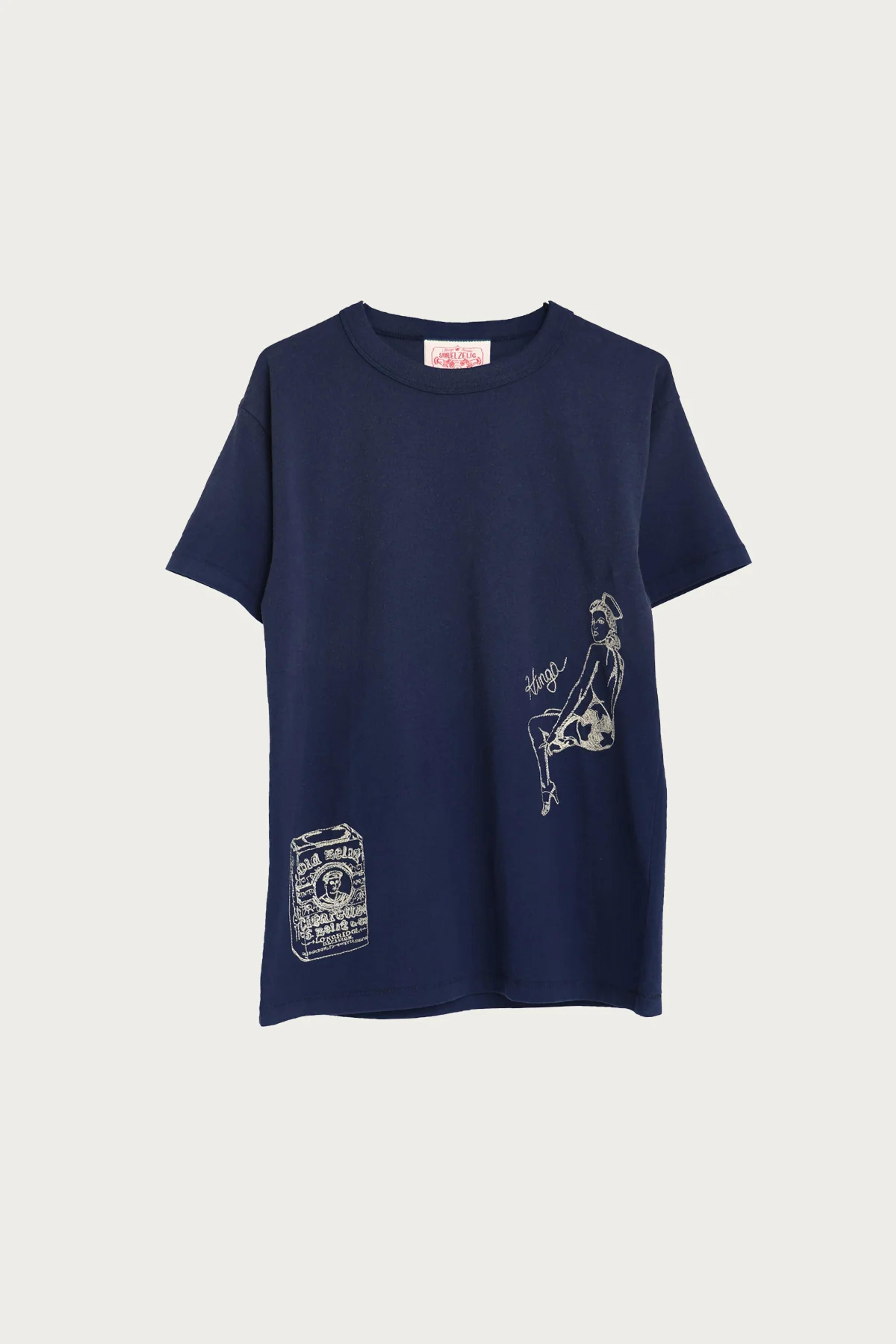 Samuel Zelig Pin-Up Tee | Navy | Canoe Club