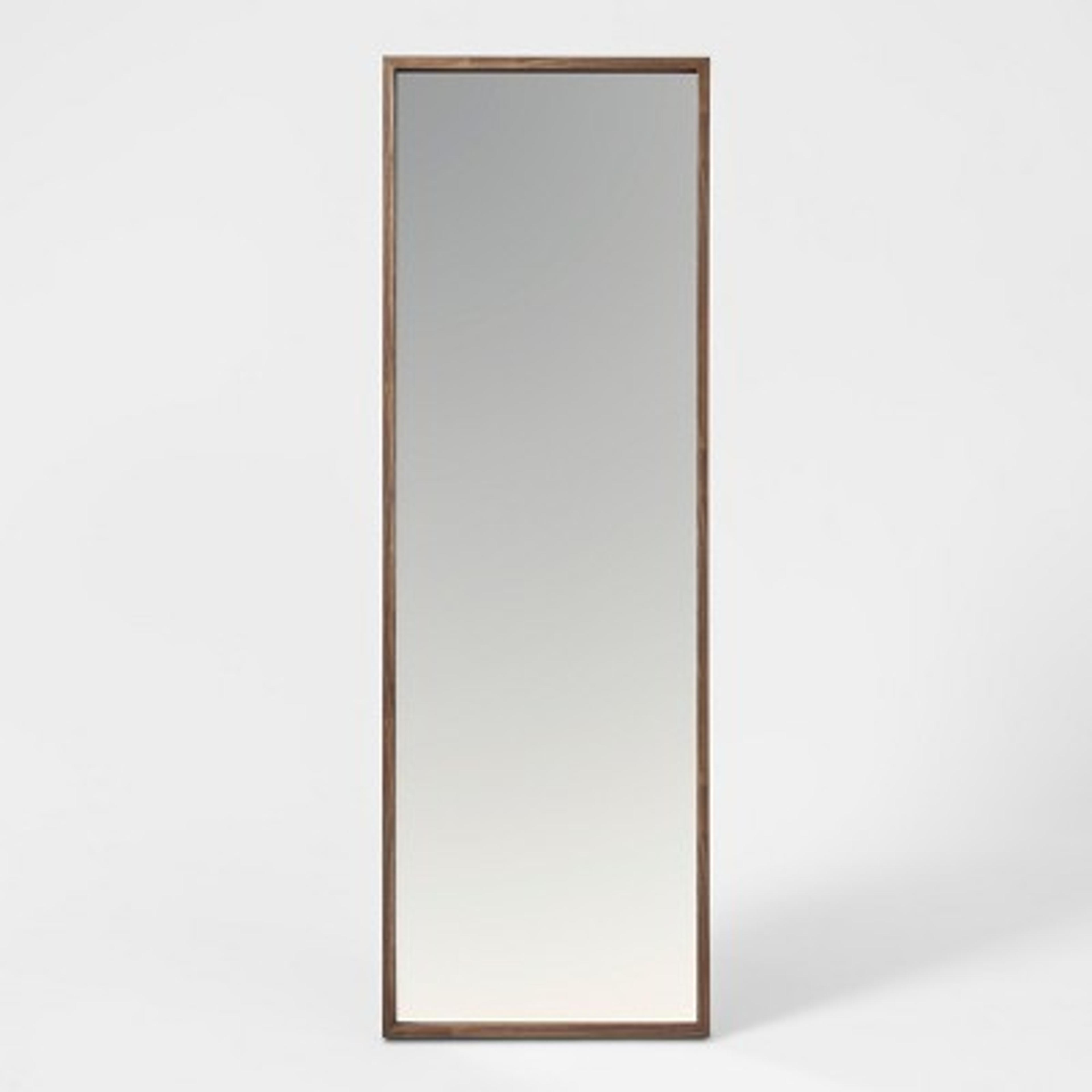 60" x 20" Walnut Hairpin Finish Floor Mirror Brown - Project 62™