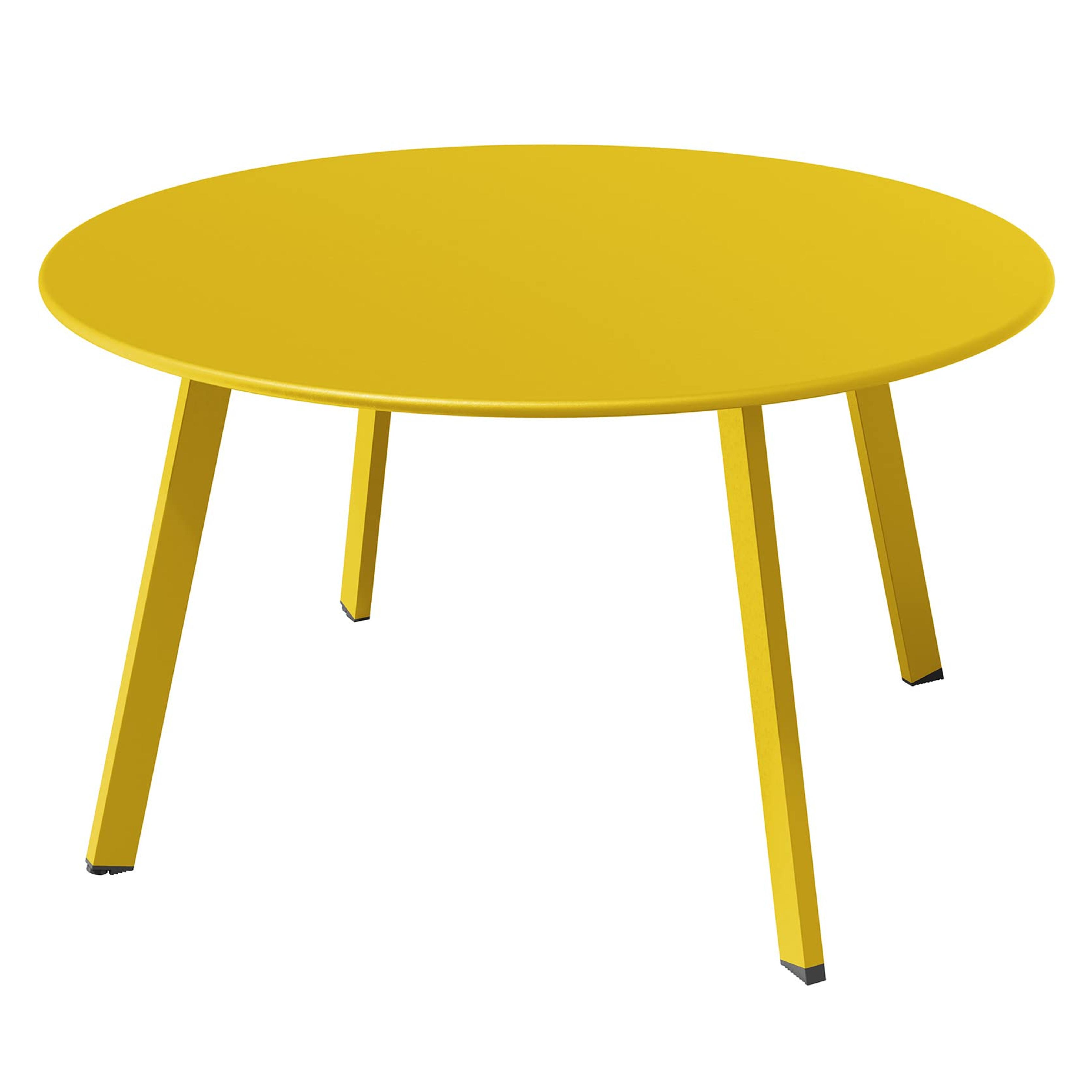 Amazon.com: Grand Patio Round Steel Patio Coffee Table, Weather Resistant Outdoor Large Side Table, Yellow… : Patio, Lawn & Garden