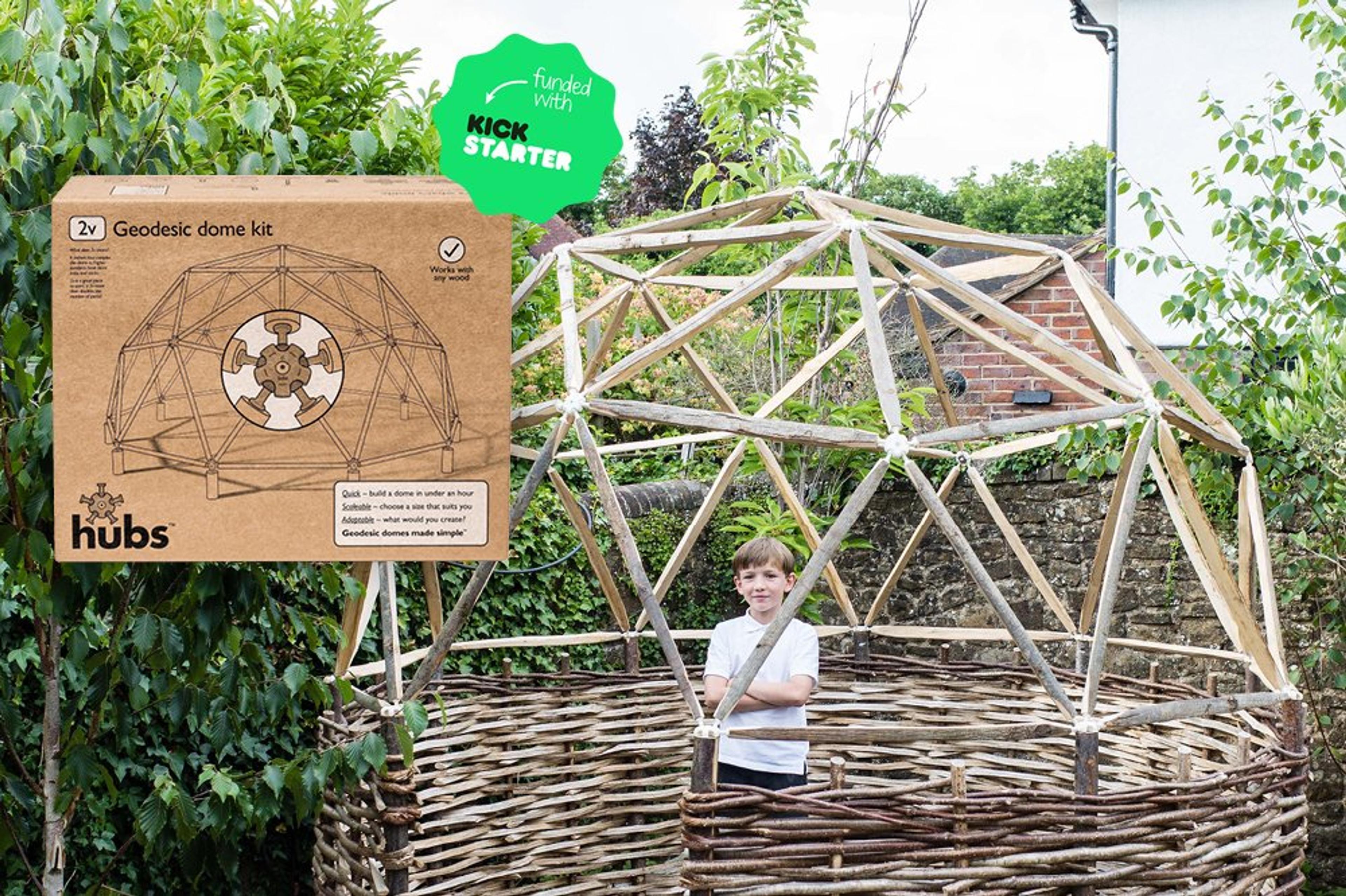 2v geodesic dome kit creates an outdoor structure | designboom shop