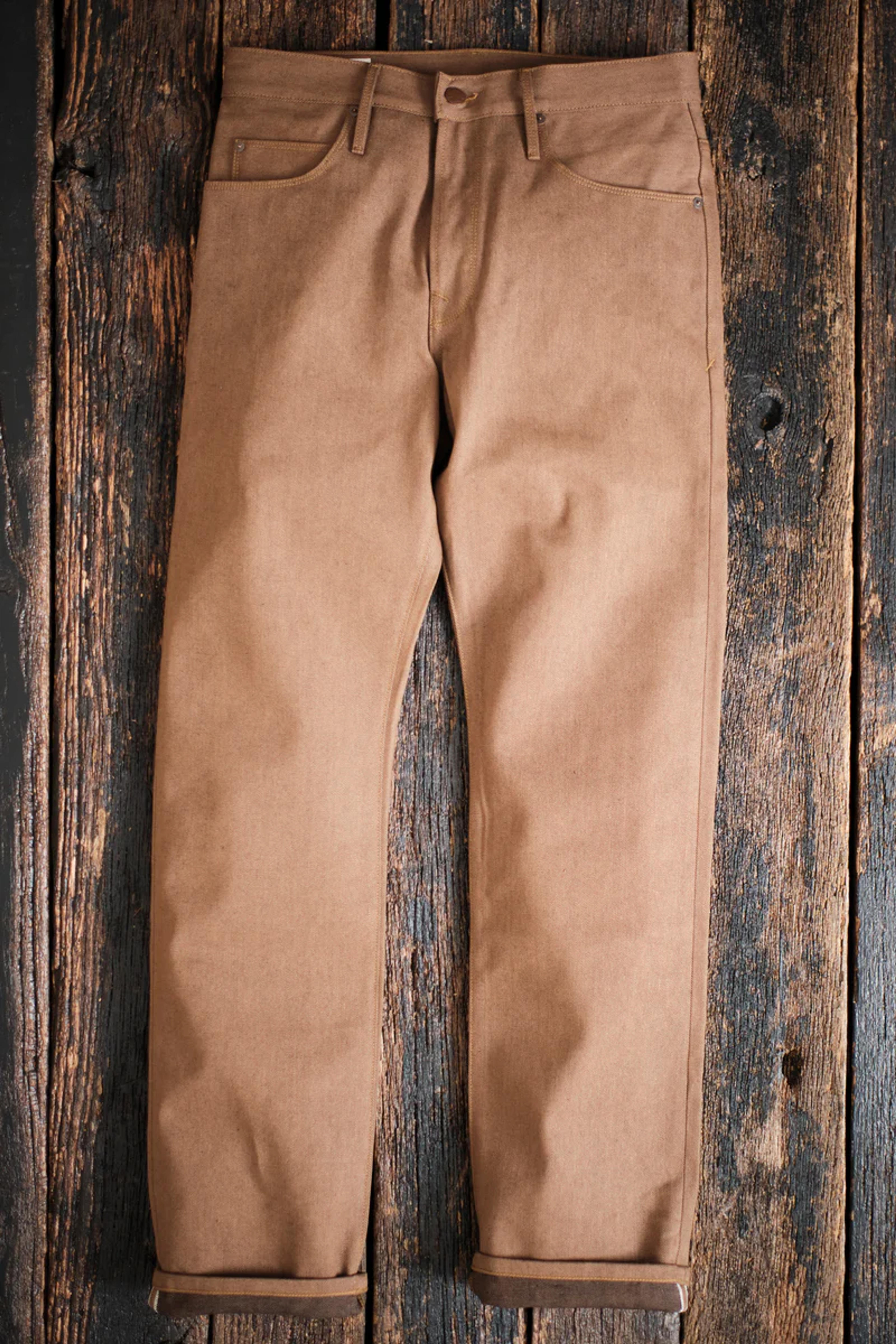 Belford Straight | 15 ounce Brown Denim