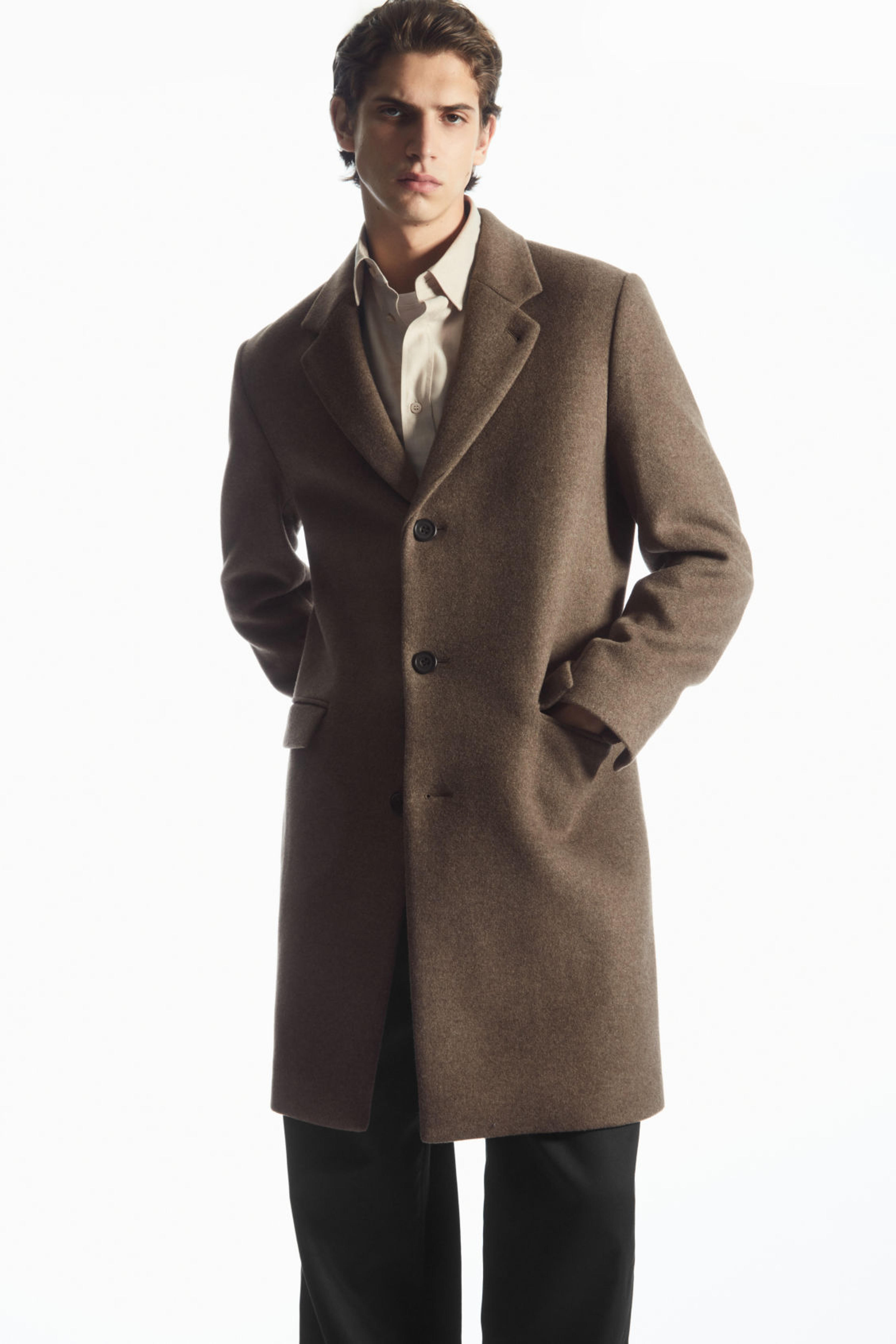 REGULAR-FIT WOOL-BLEND COAT