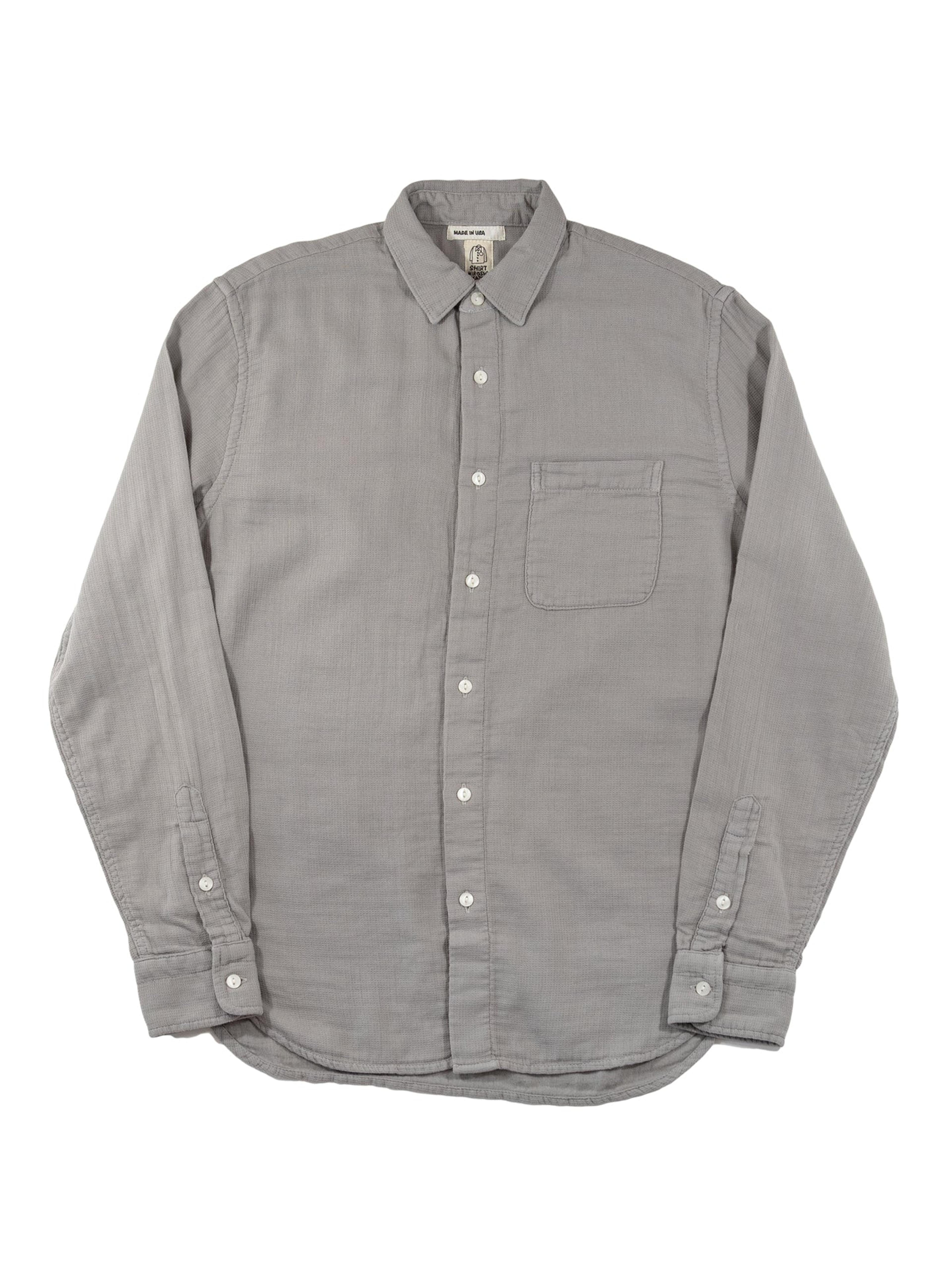 Hiroshi Kato The Ripper Waffle Double Gauze Shirt- Sand Gray – Eames NW