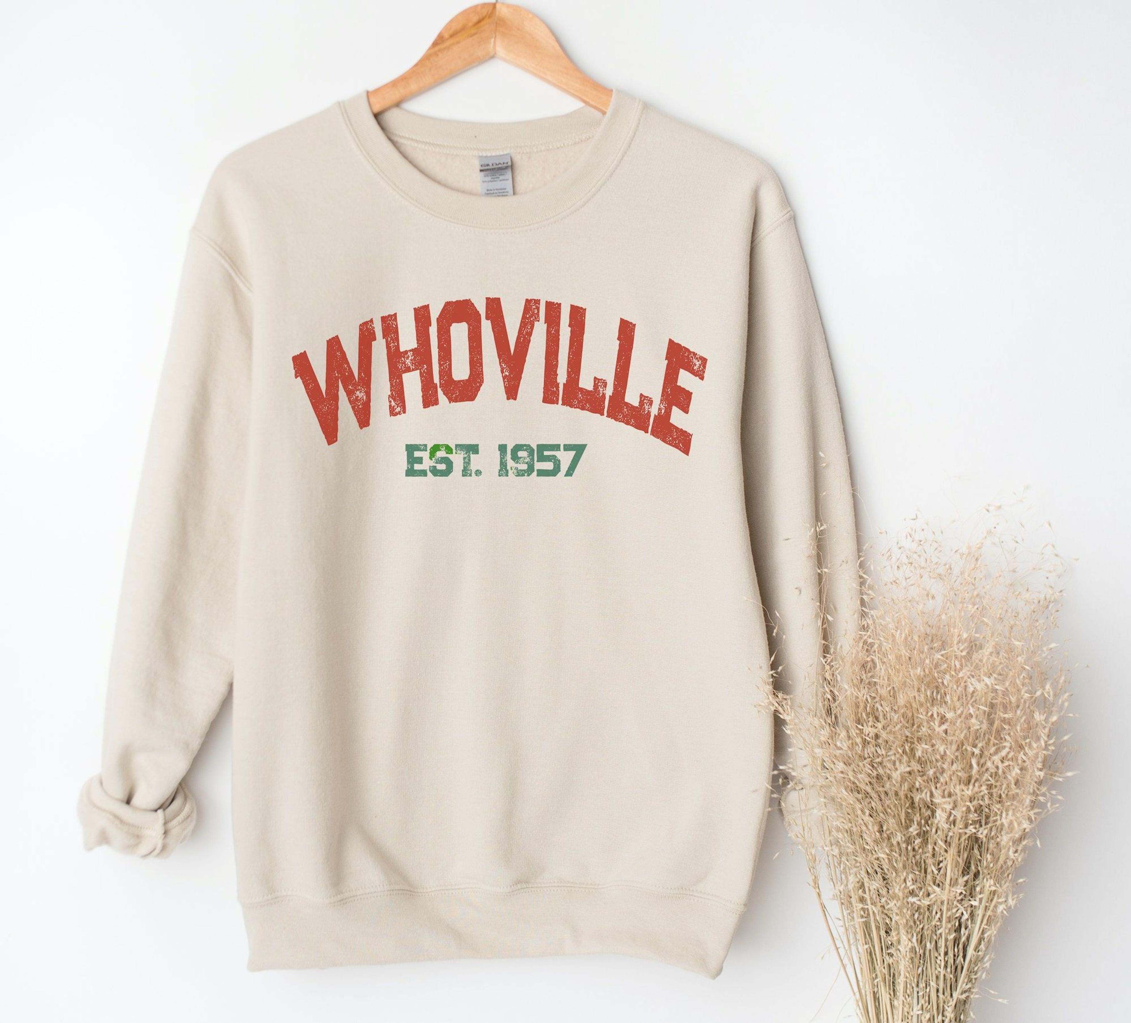 Christmas Movie Watching Crewneck Sweatshirt, Vintage Vibe Varsity Sweater,  Nostalgic Christmas University Sweatshirt, Cute Ugly Xmas Shirt