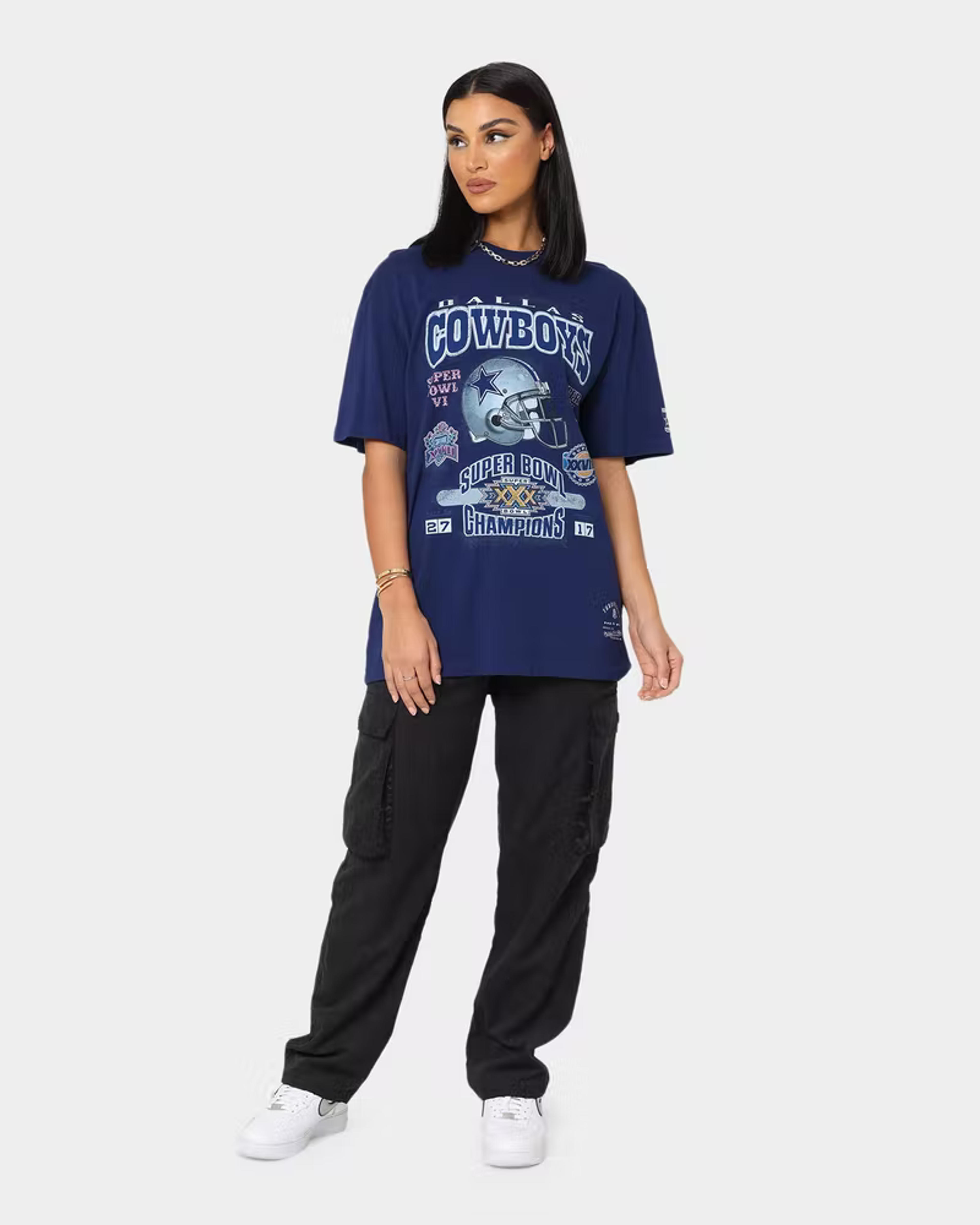 Mitchell & Ness Dallas Cowboys 5 Time Super Bowl Champions T-Shirt Fad | Culture Kings US