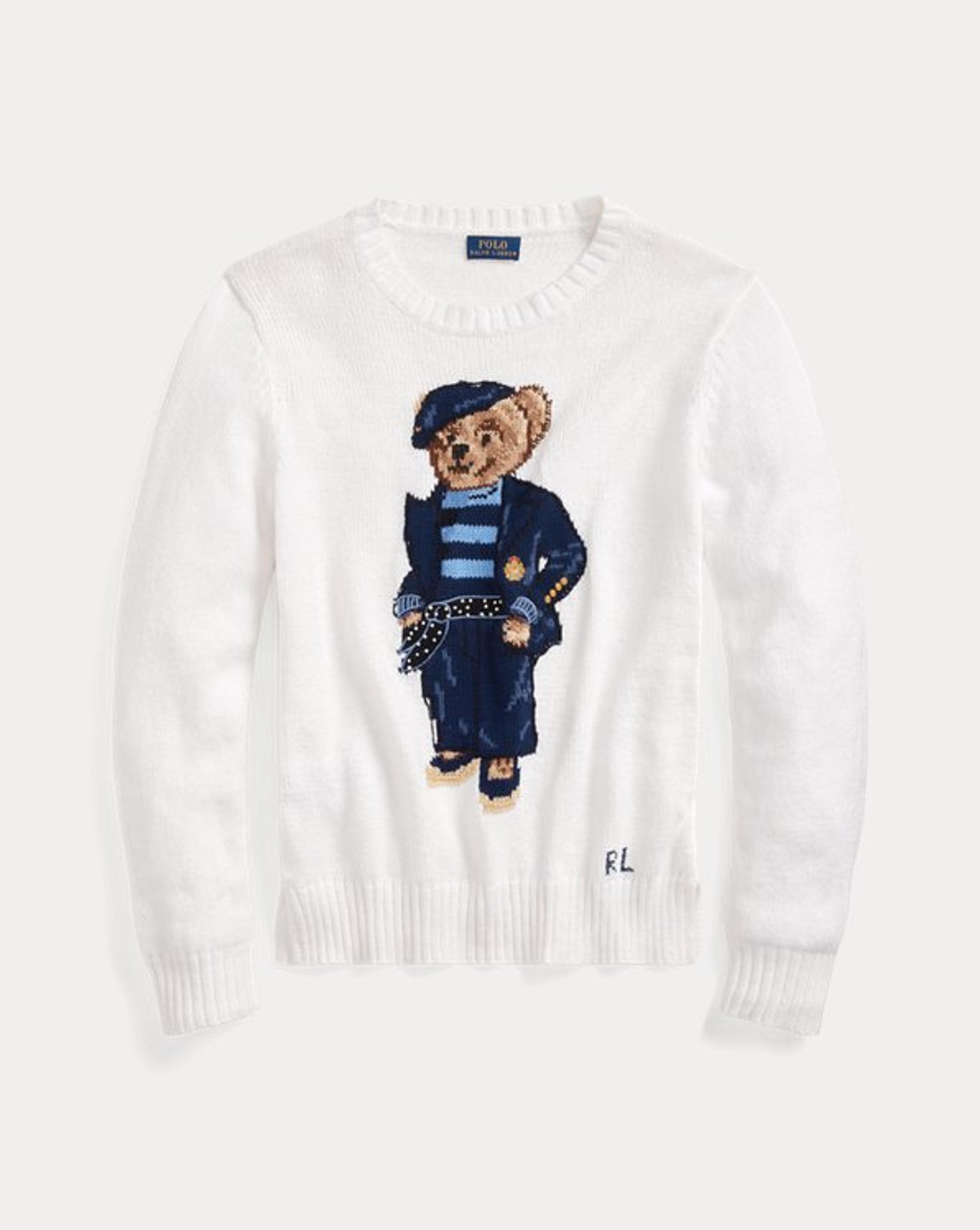 Polo Bear Cotton-Linen Sweater