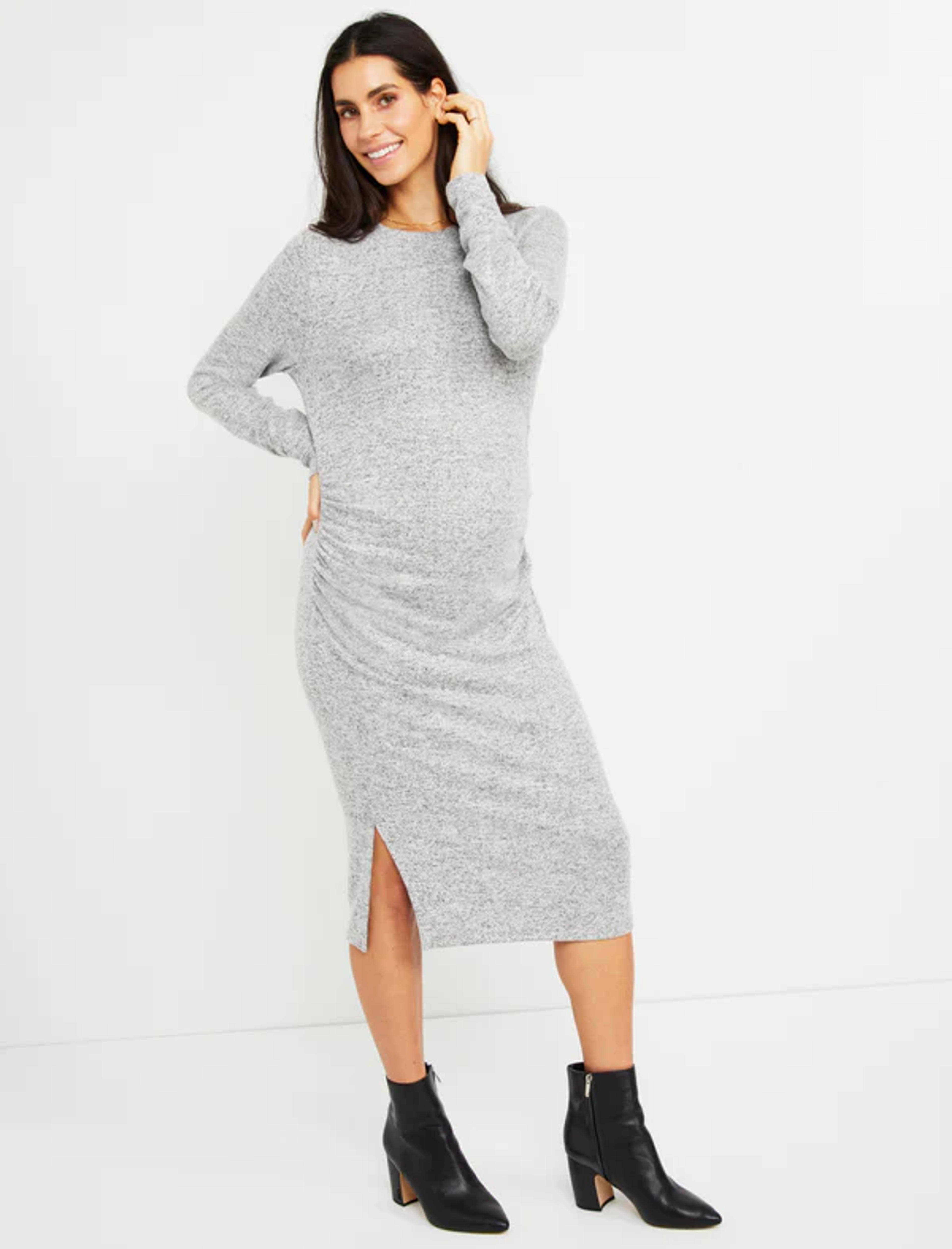 Hacci Knit Maternity Dress - Motherhood Maternity