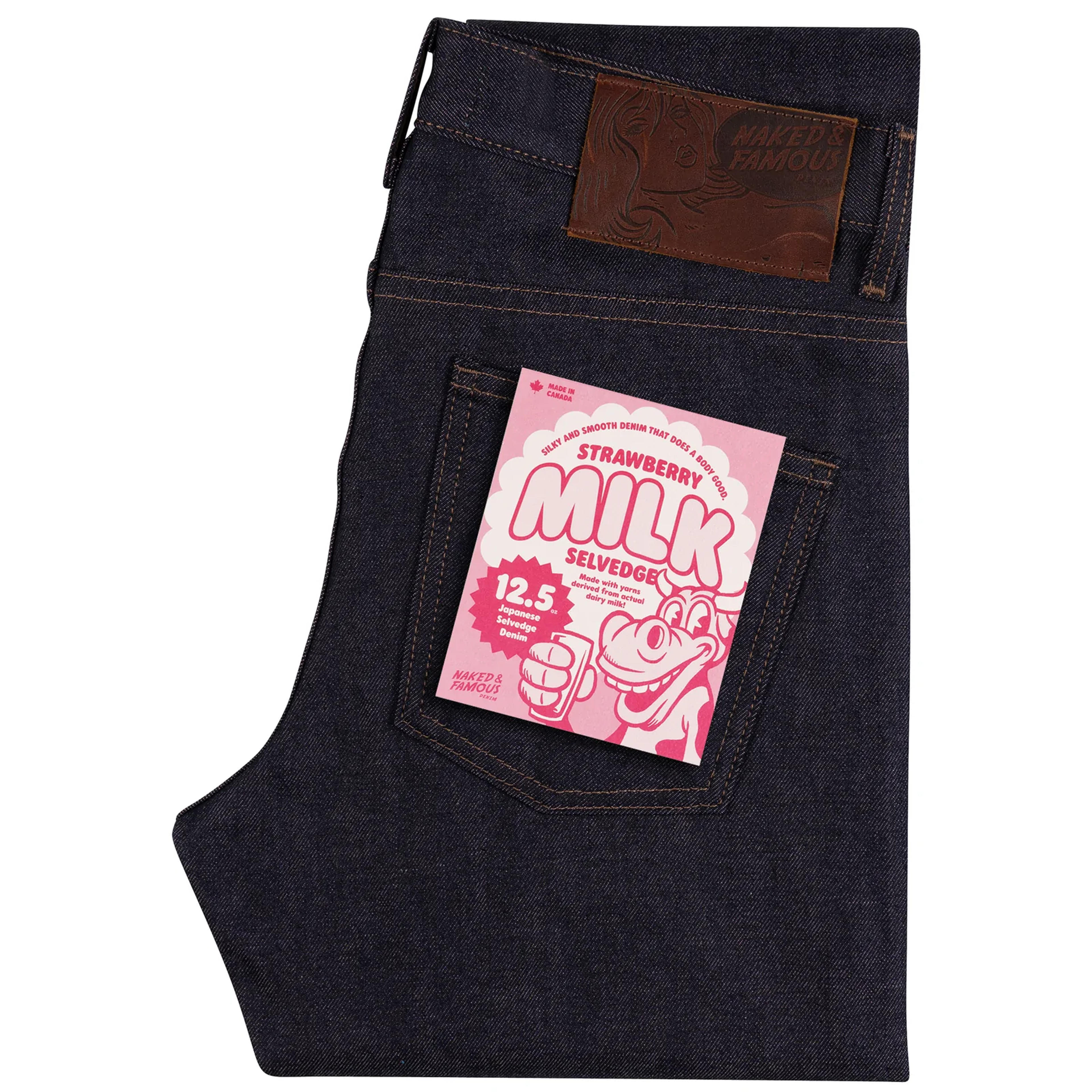 Super Guy - Strawberry Milk Selvedge | Naked & Famous Denim – Tate + Yoko