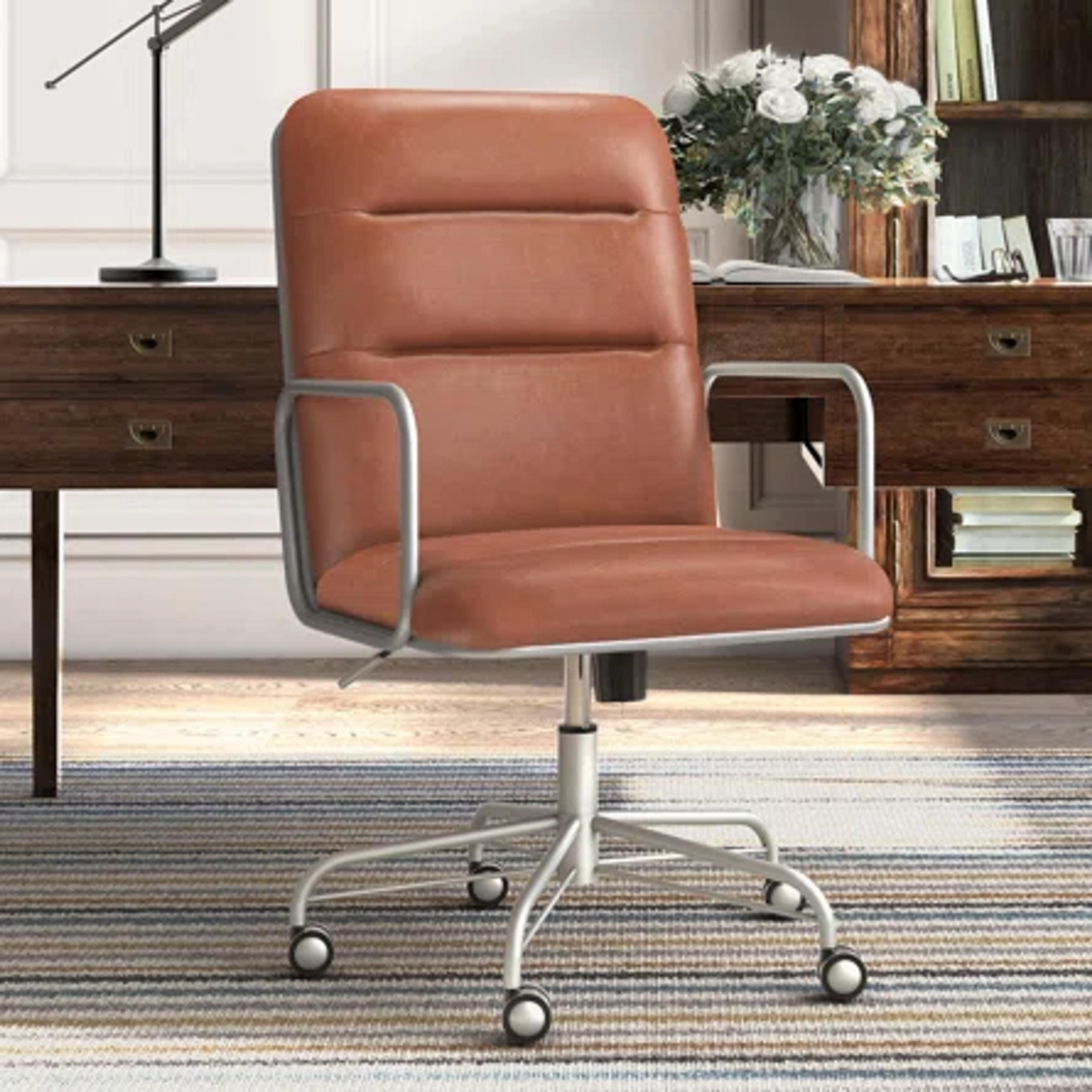 Ivy Bronx Franklin Bonded Leather Ergonomic Office Chair | Wayfair