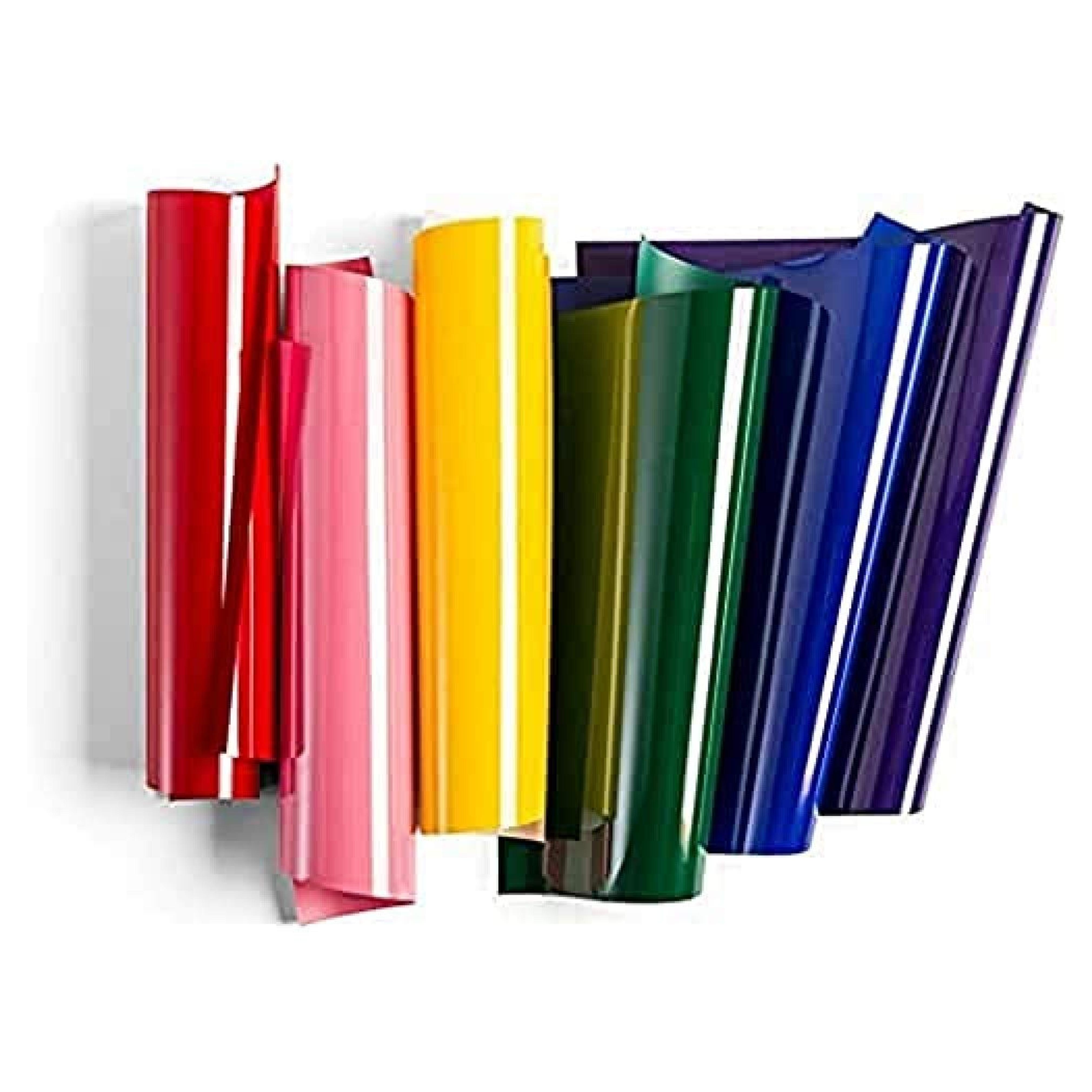 Cricut Iron On | Rainbow | 30.5cm x 30.5cm (12" x 12") | 6 x Heat Transfer Vinyl Sheets (HTV) | For use with all Cricut Cutting Machines