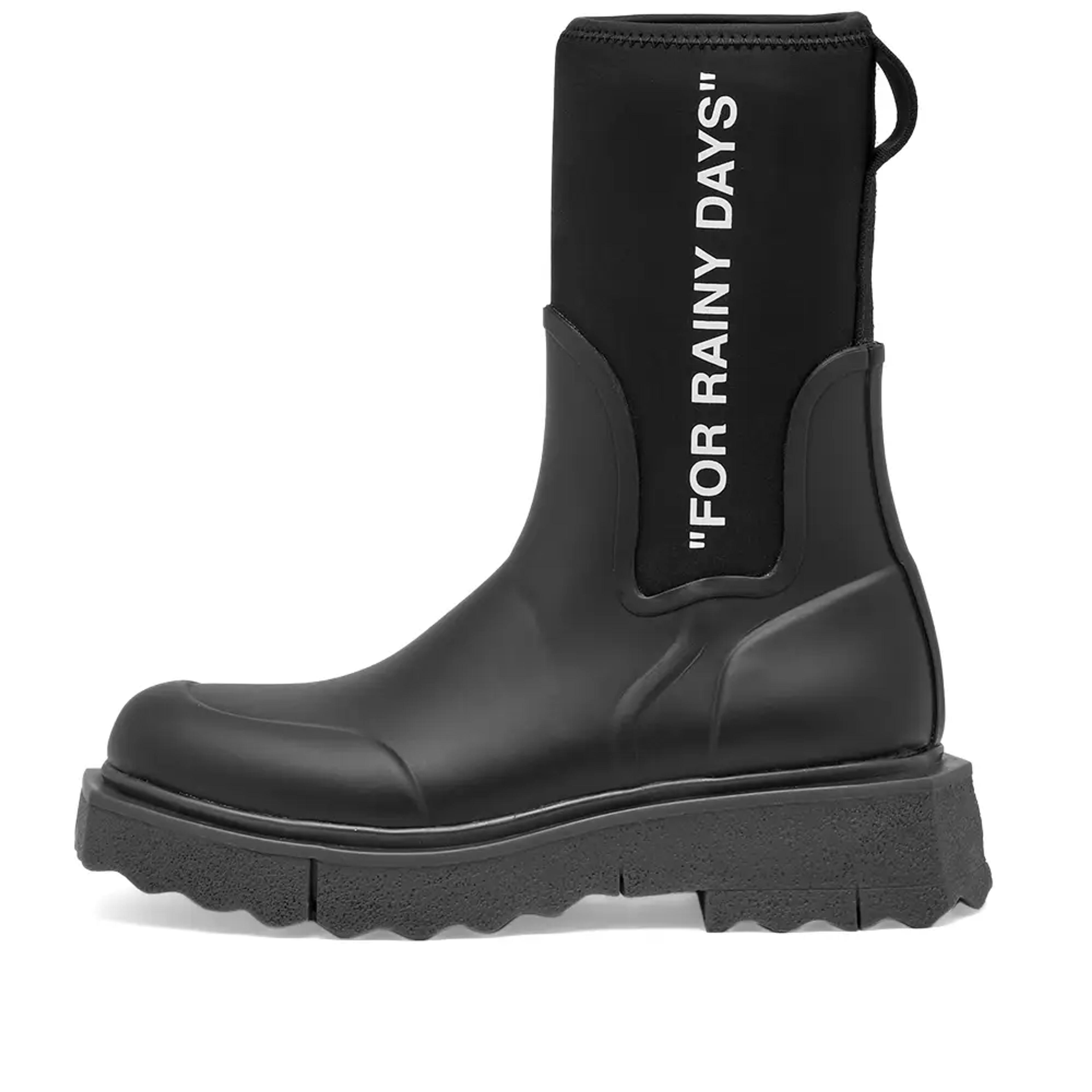 Off-White Sponge Rubber Rainboot Black & White | END. (Europe)