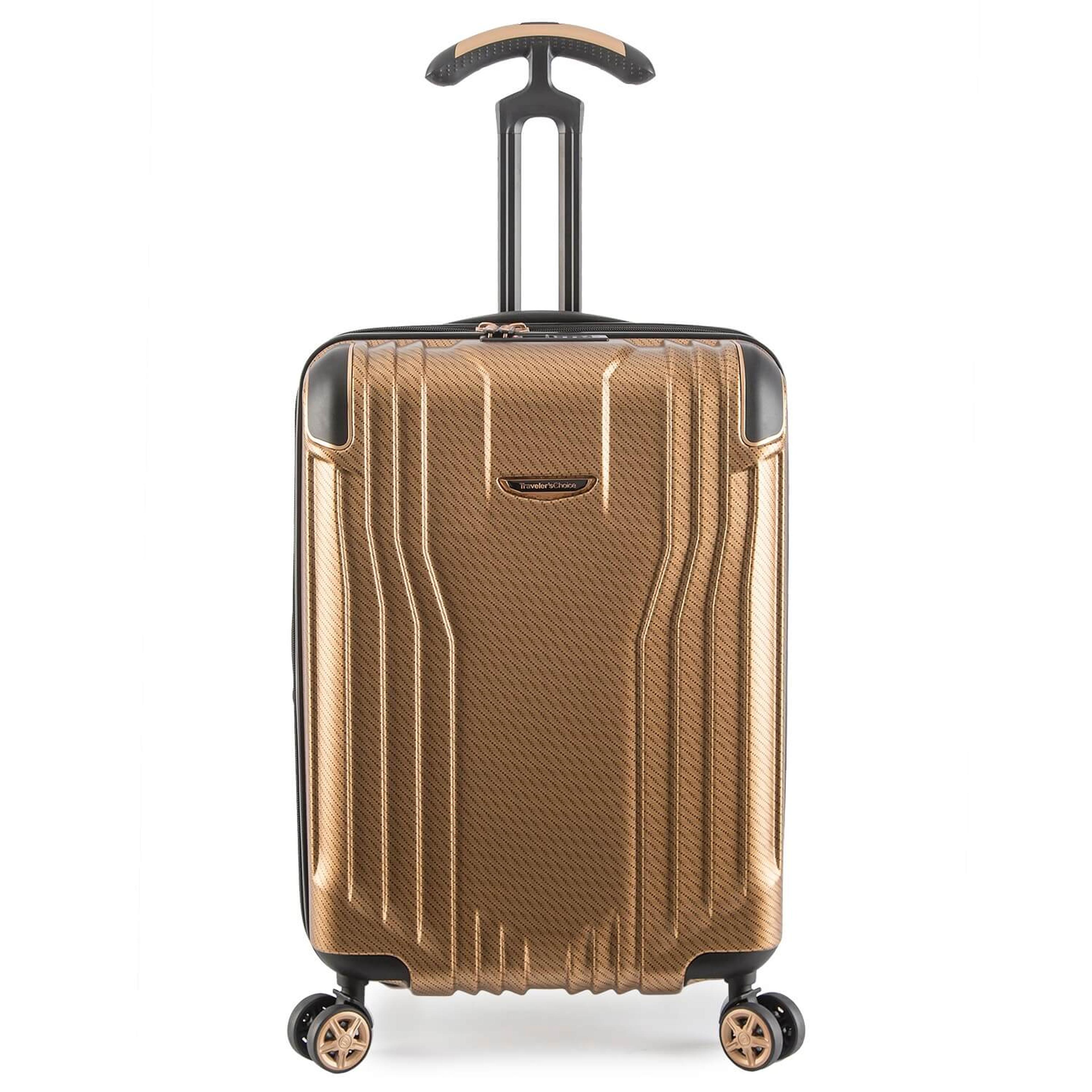 Continent Adventurer Carry-On Spinner Luggage w/ USB Port – Traveler's Choice