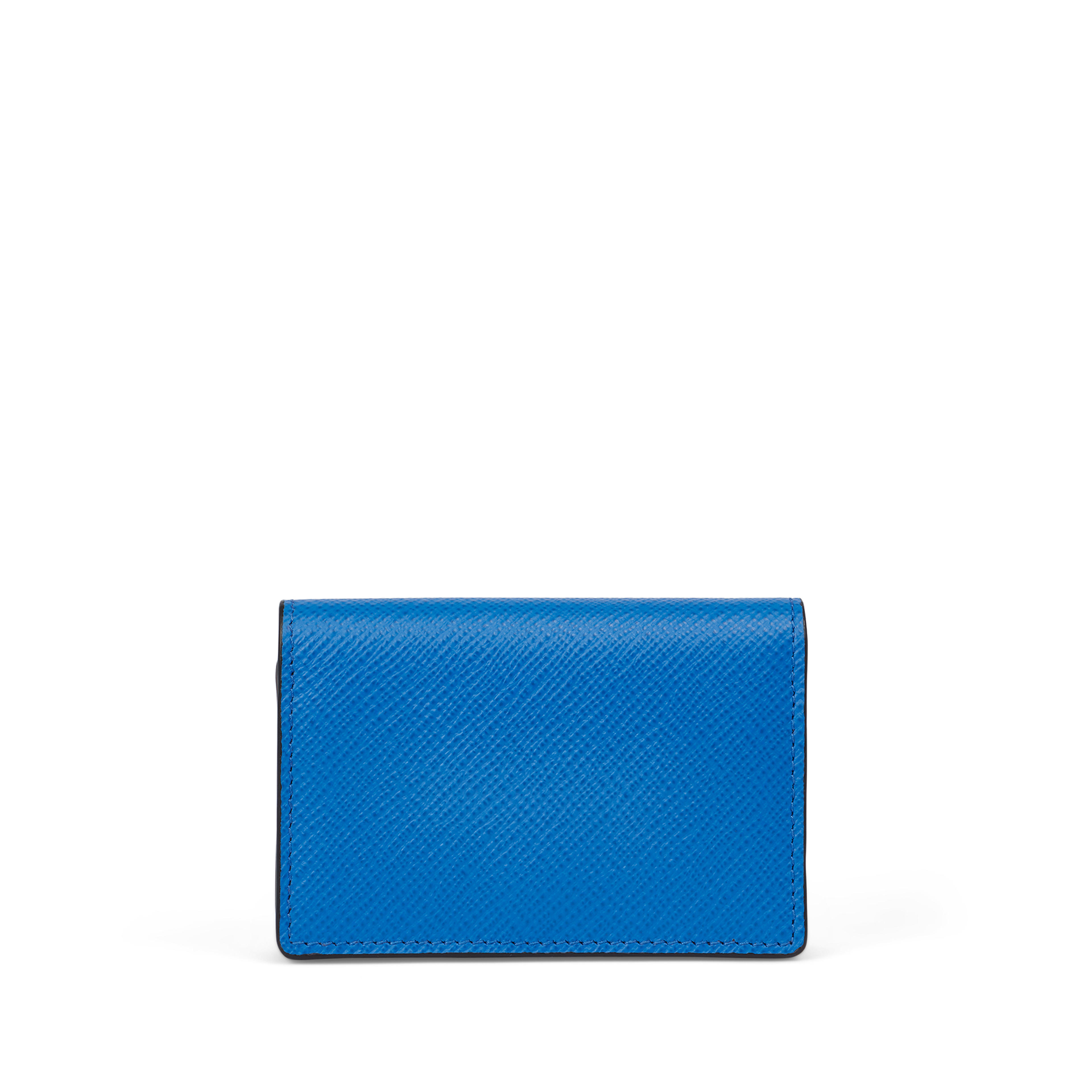 Folded Card Case with Snap Closure in Panama in lapis