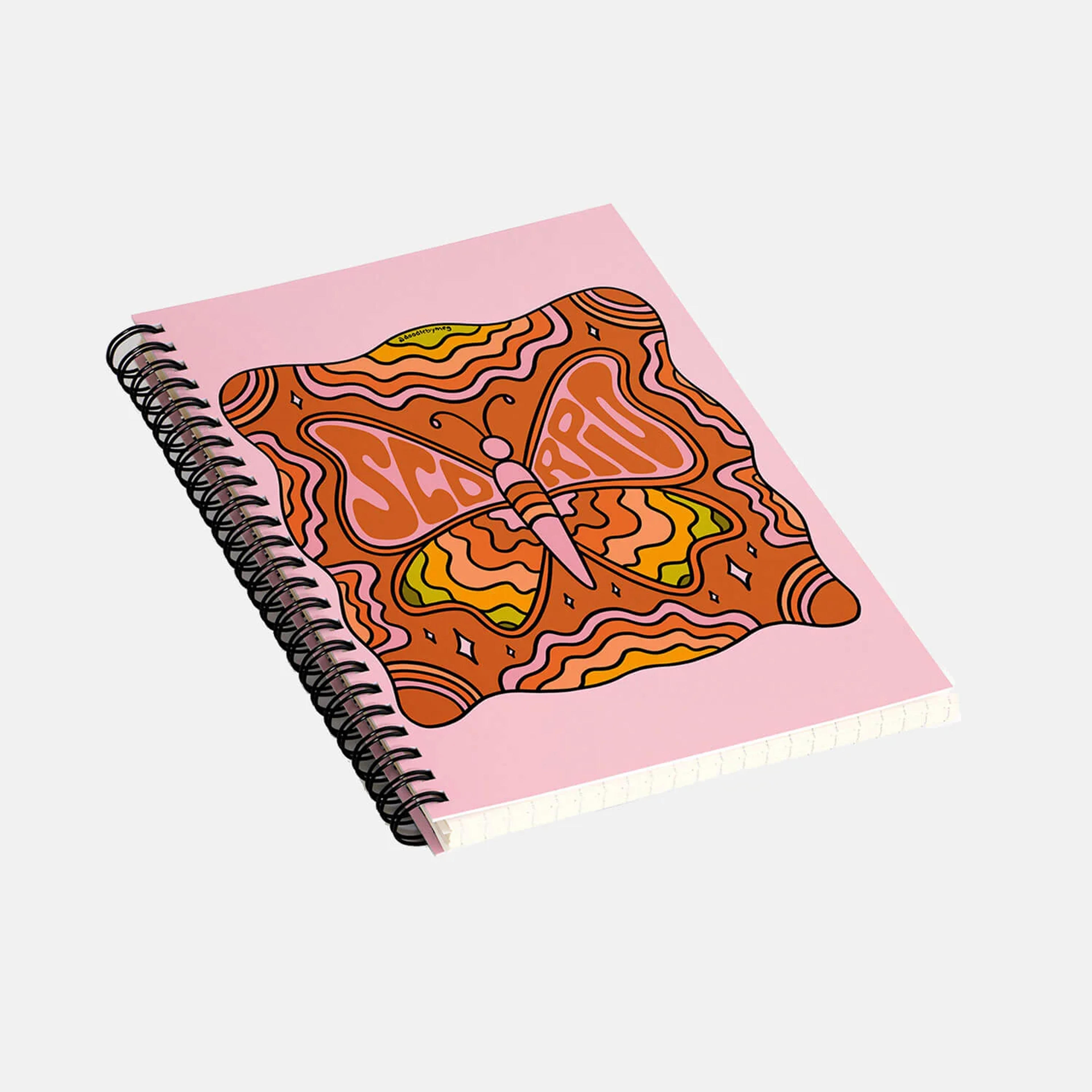 Butterfly Zodiac Spiral Notebook | Dorm Essentials - Dormify