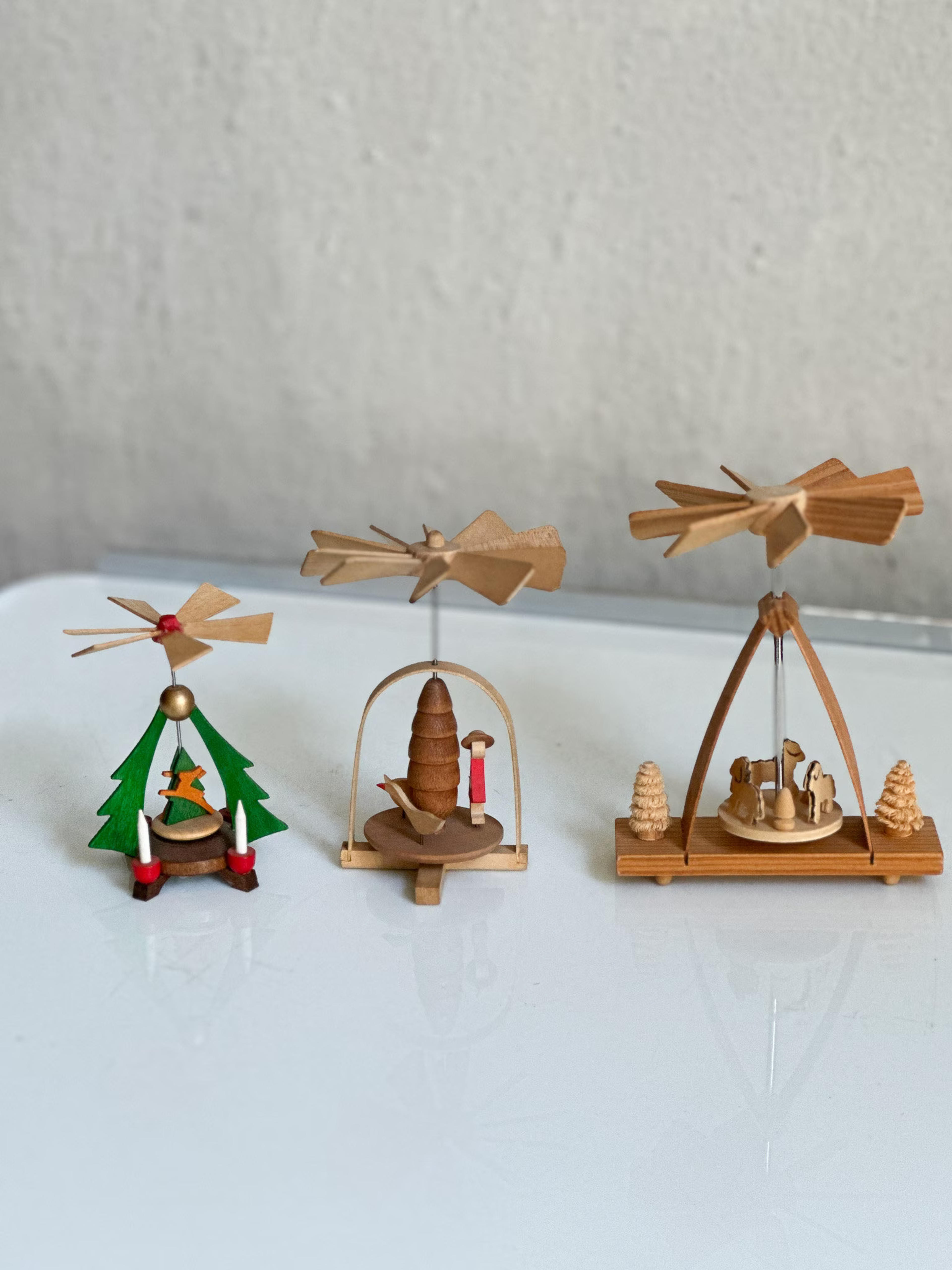 3 Miniatur Pyramiden Erzgebirge Seiffen Made in GDR Dregeno - Etsy.de