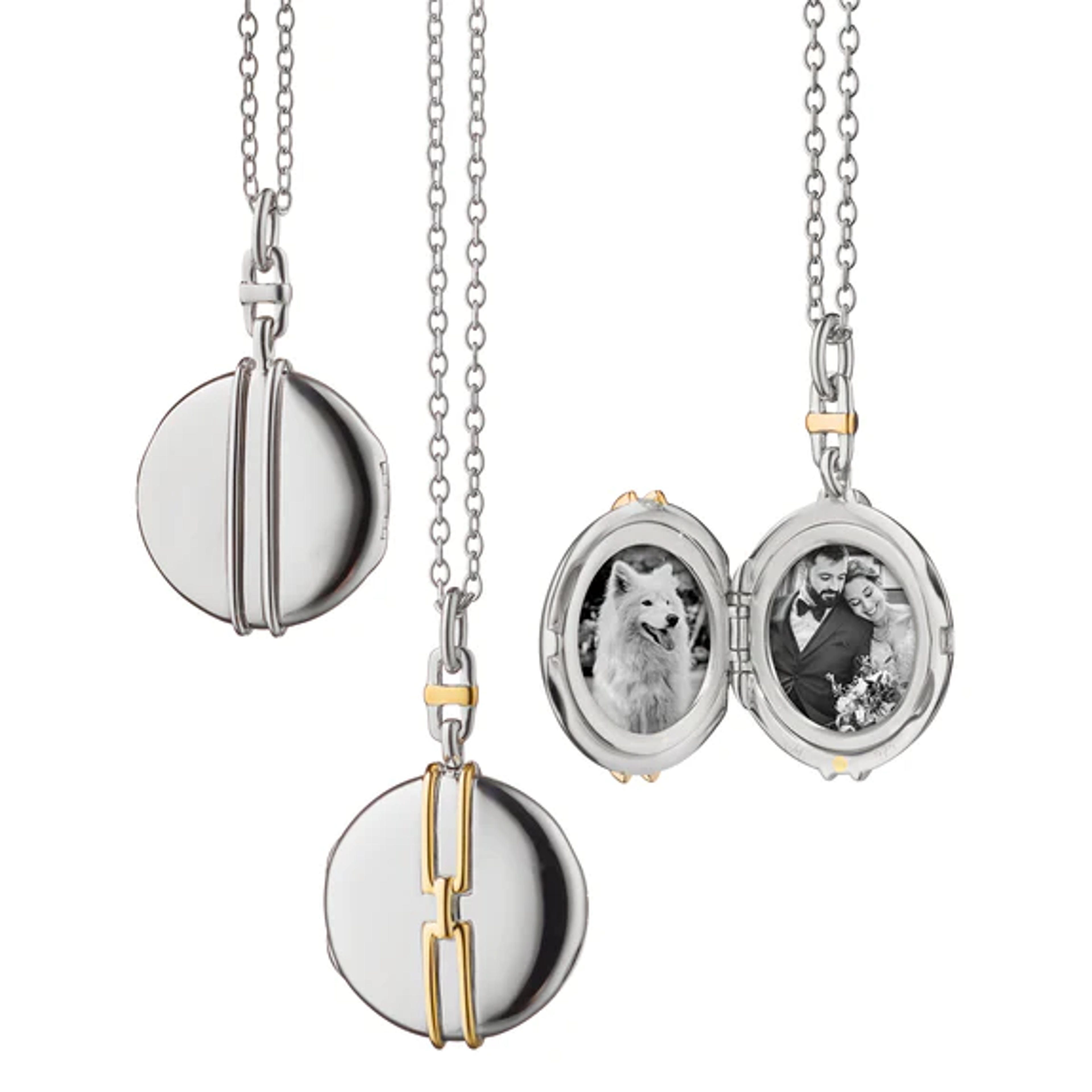 Round Two-Tone Bridle Locket by Monica Rich Kosann