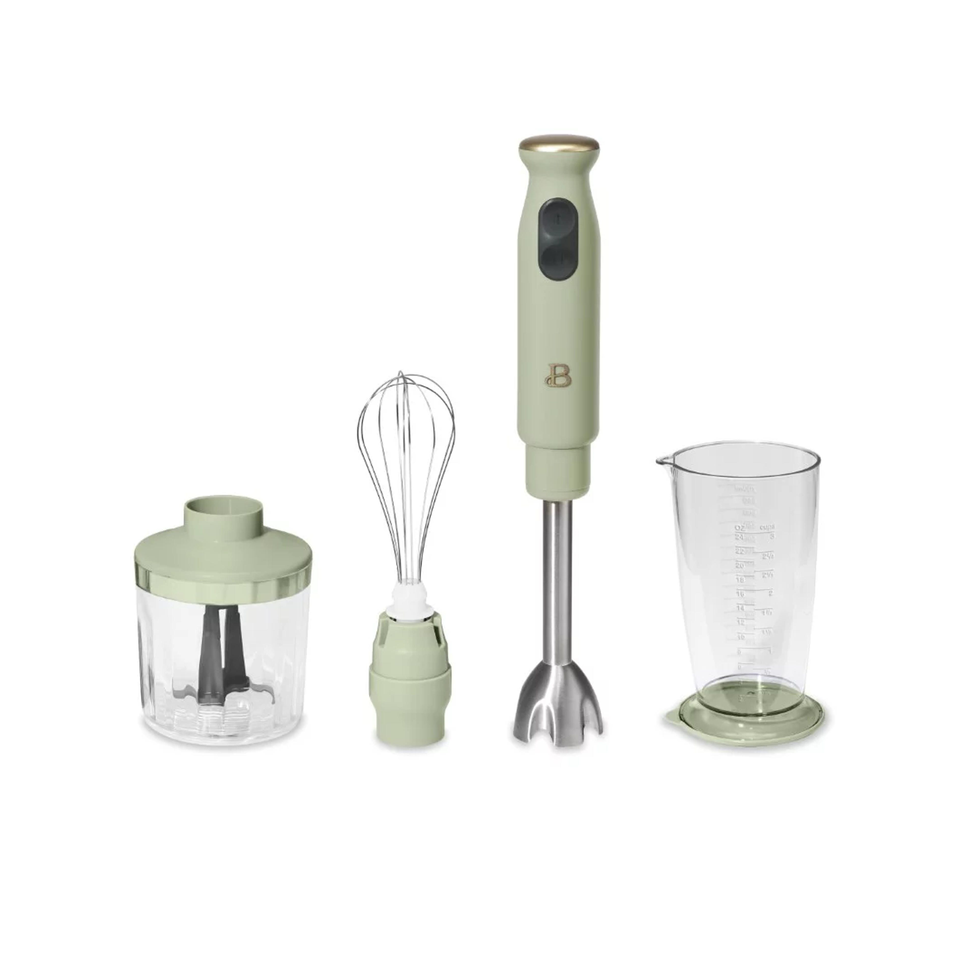 Beautiful Immersion Blender, Sage Green by Drew Barrymore, 400W