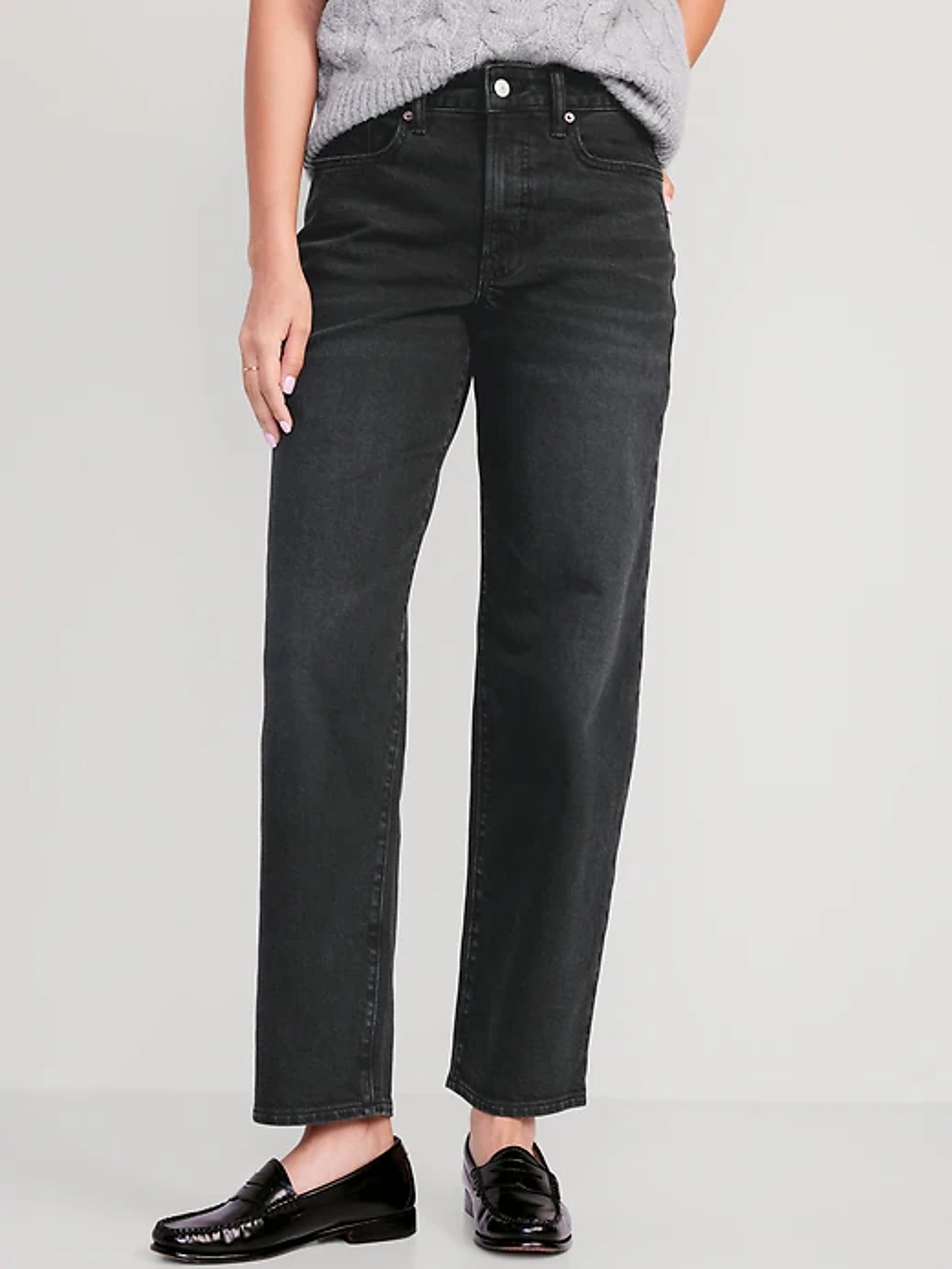 High-Waisted OG Loose Black Jeans for Women | Old Navy