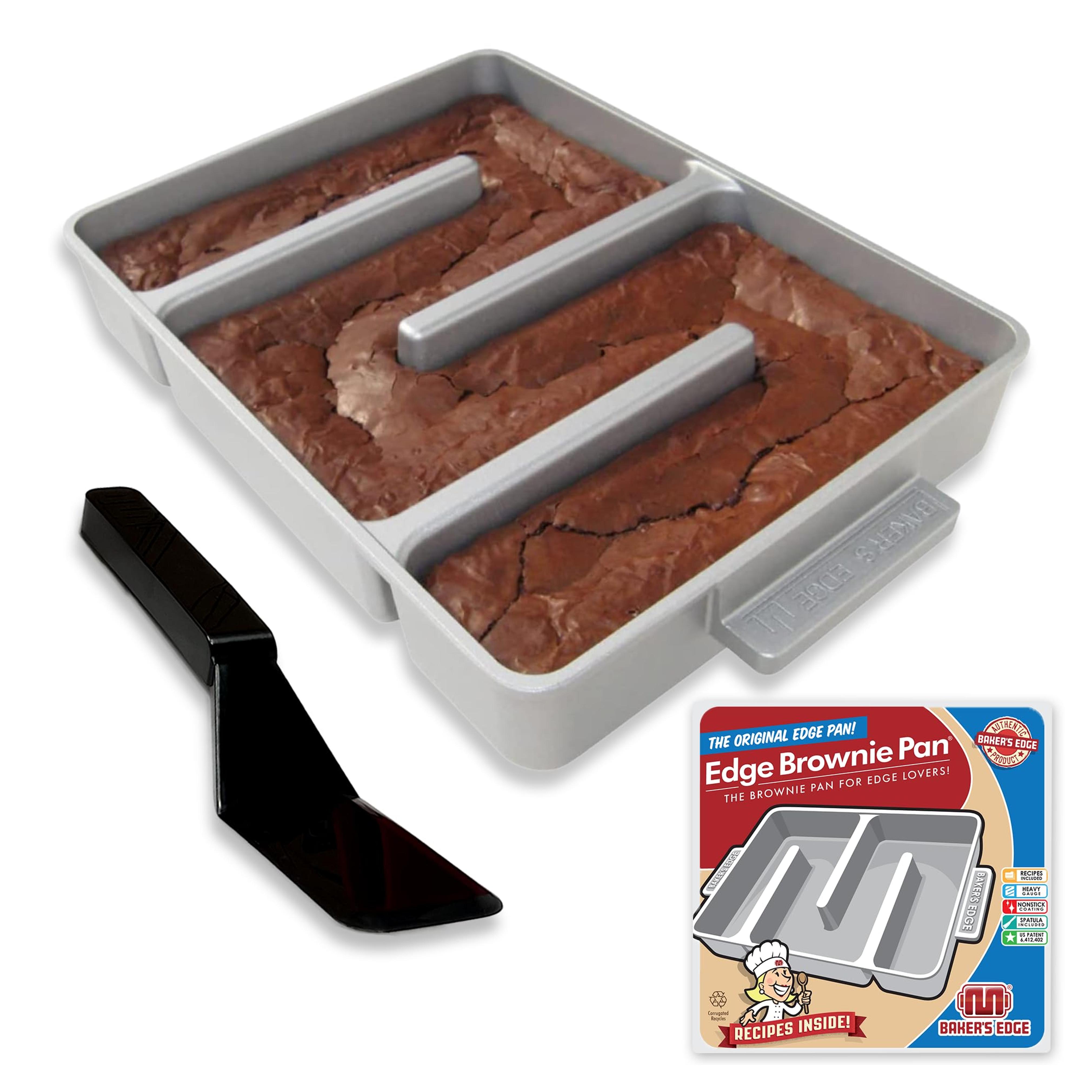 Baker's Edge Nonstick Edge Brownie Pan