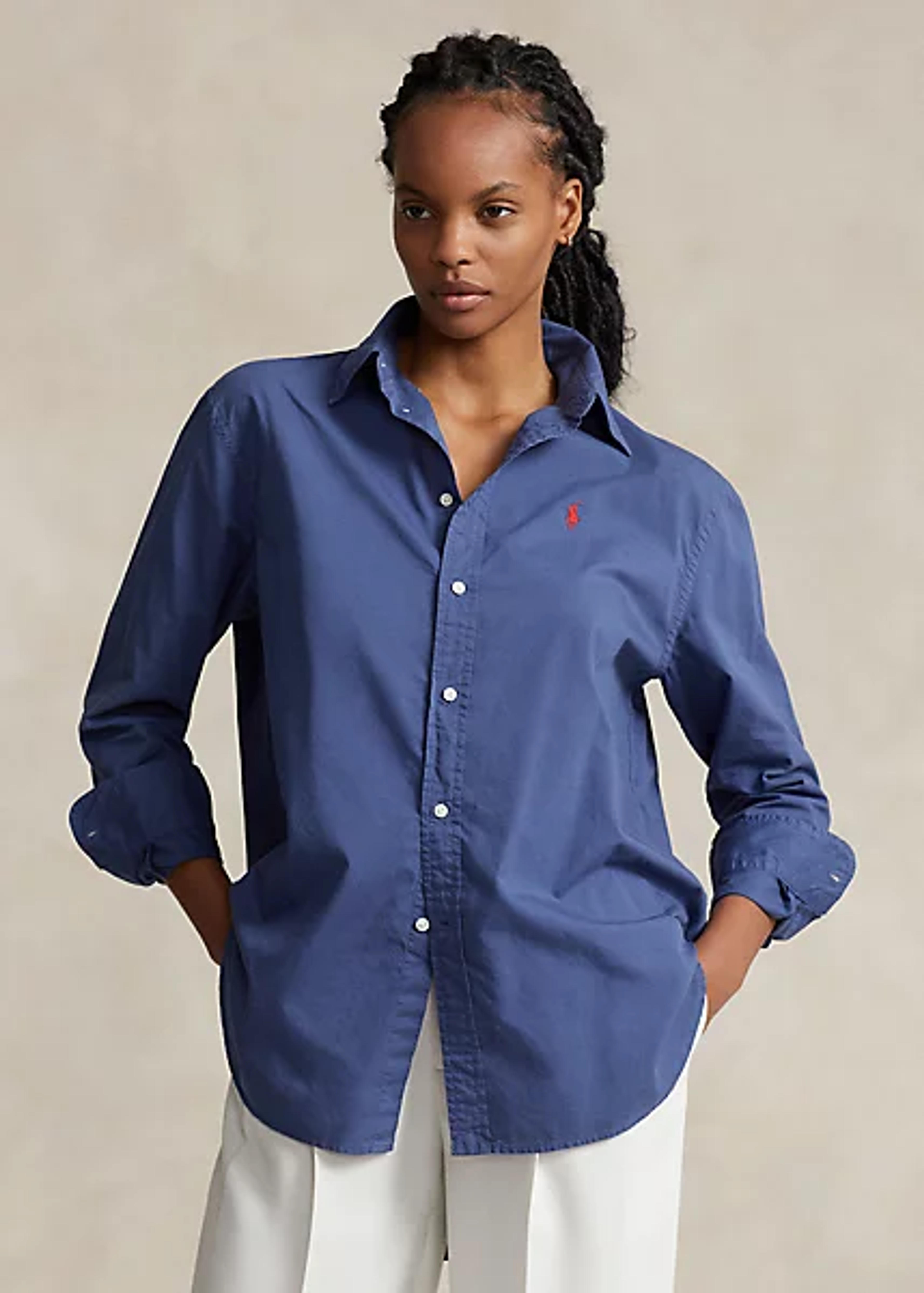 Oversize Fit Cotton Twill Shirt | Ralph Lauren