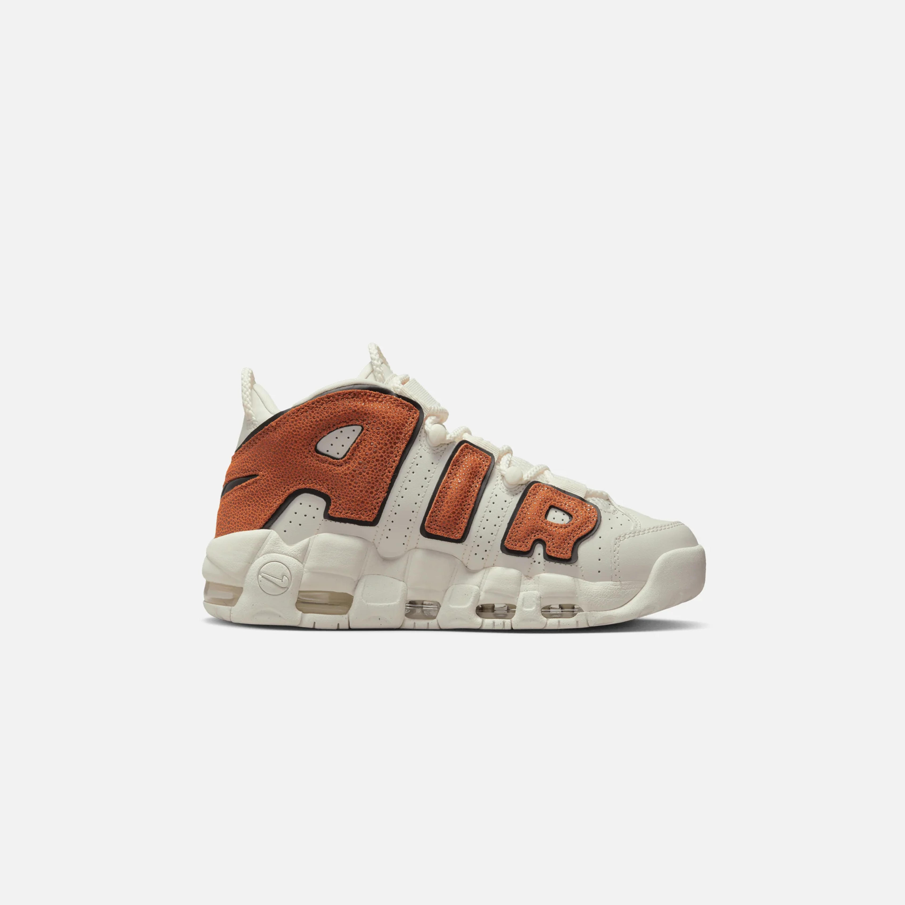 Nike WMNS Uptempo - Phantom / Black / Orange Trance / Sail / Dark Russ – Kith