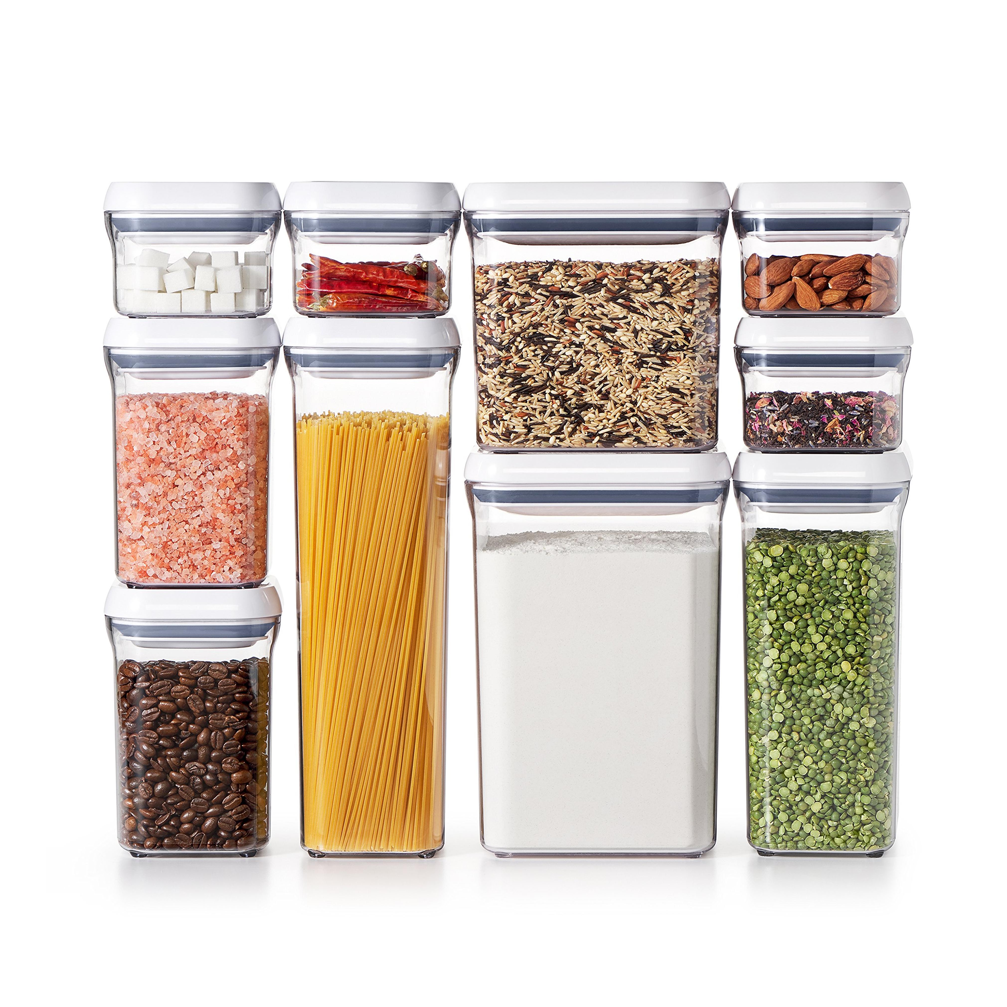 OXO Good Grips 10-Piece POP Container Set, White