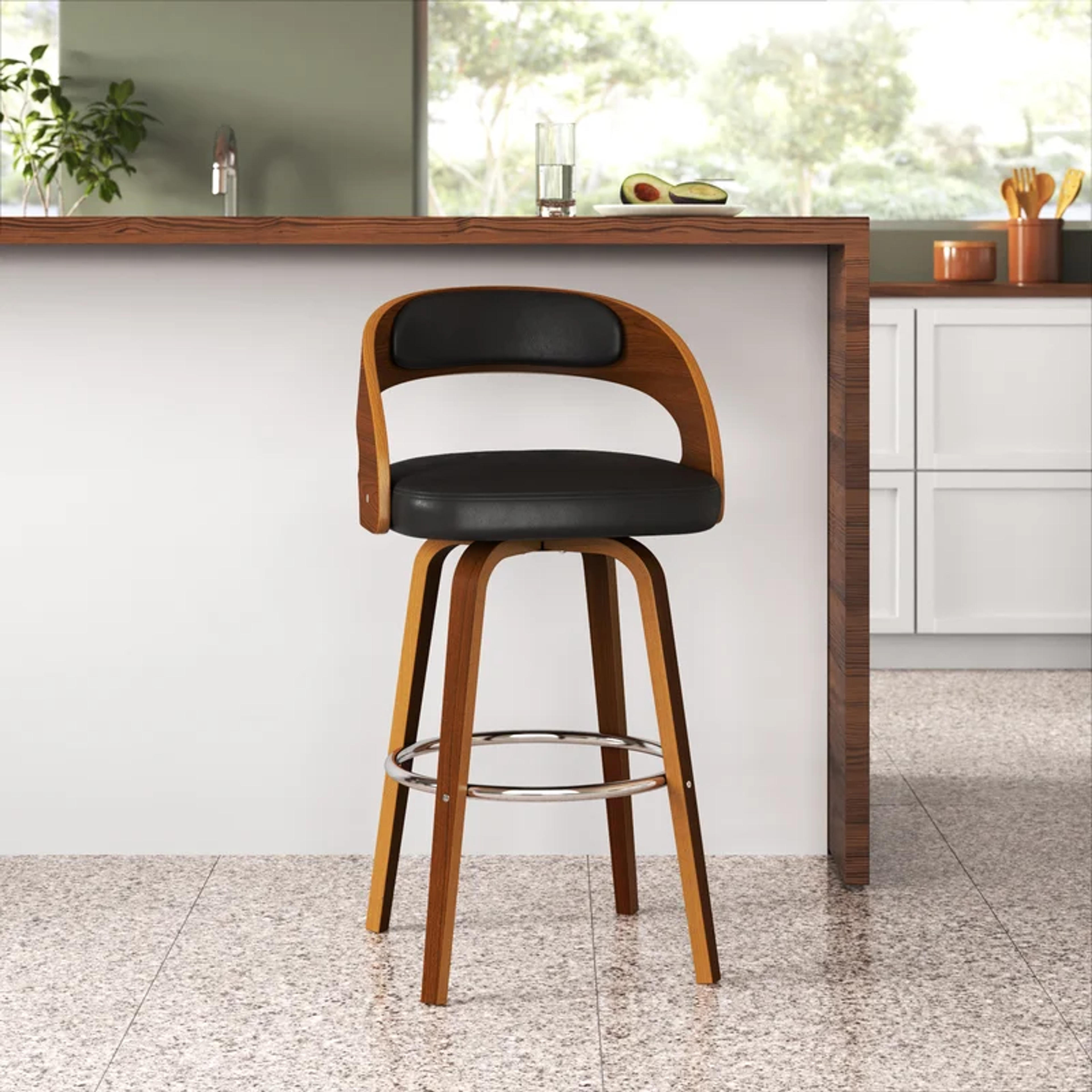 Lombard Swivel 27.76'' Stool